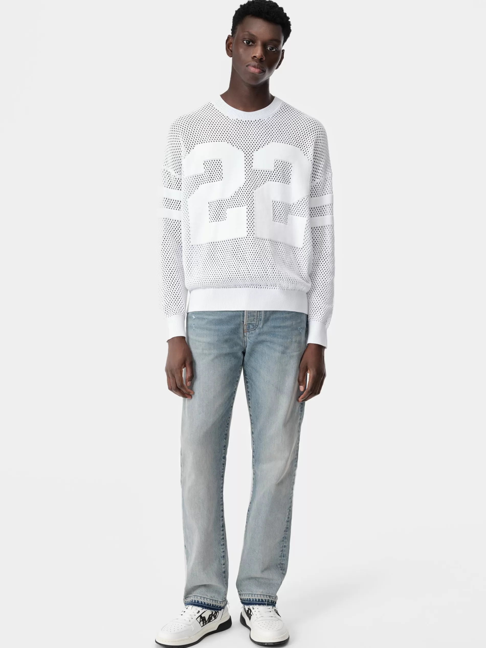 AMIRI Knitwear>22 CREW White