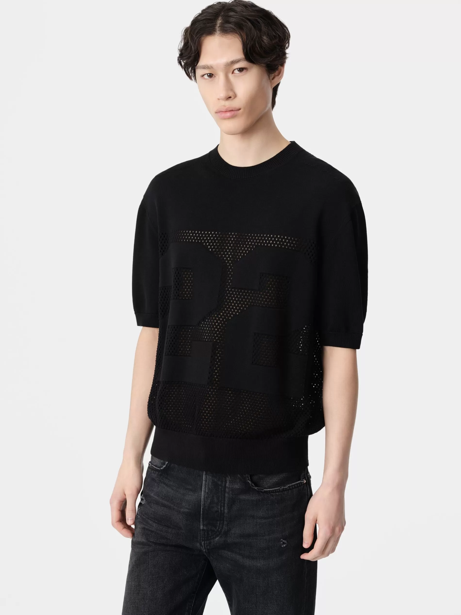 AMIRI Knitwear>22 TEE BLACK