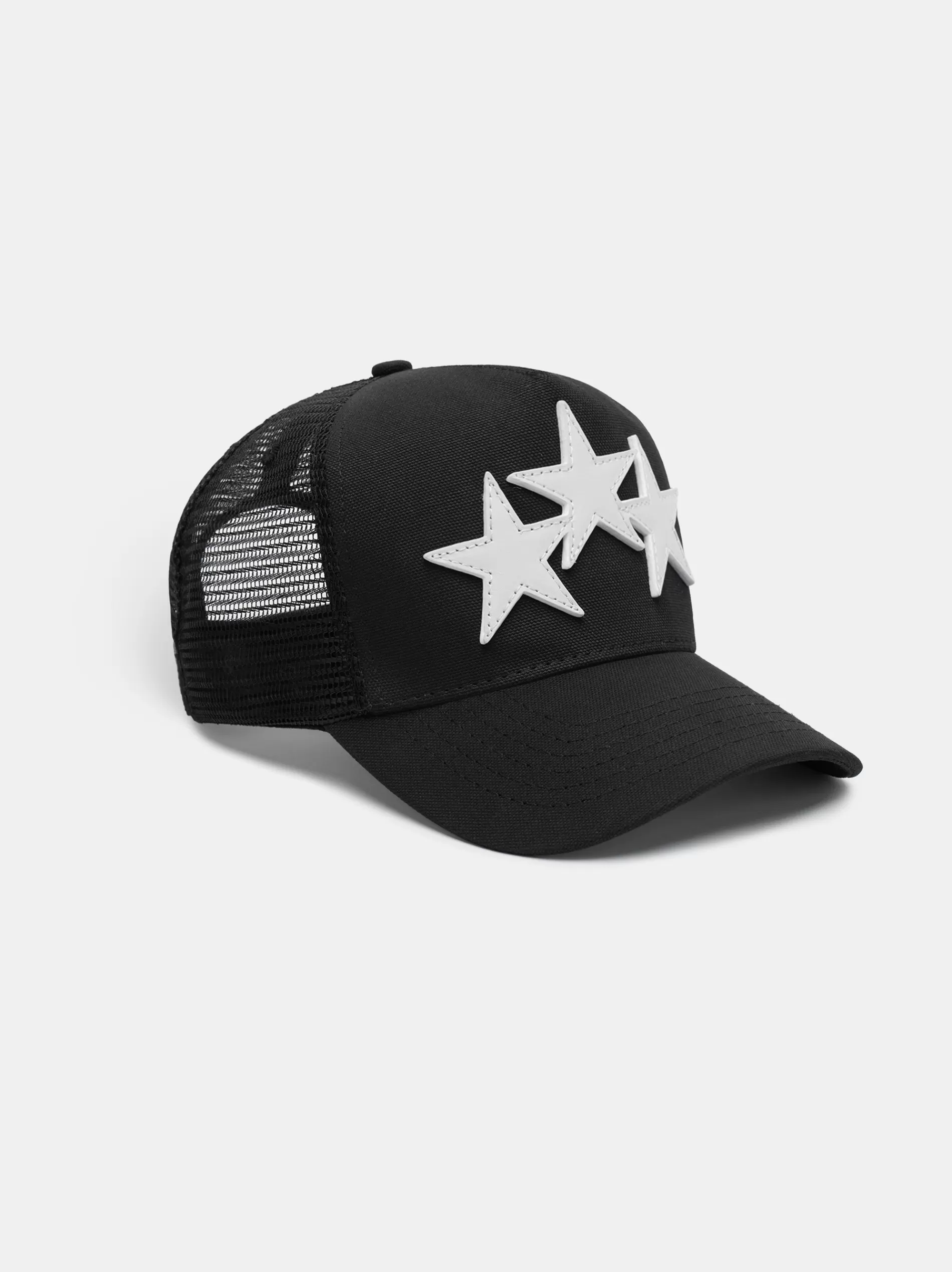 AMIRI Hats | Hats>3 Star Trucker Hat Black/White