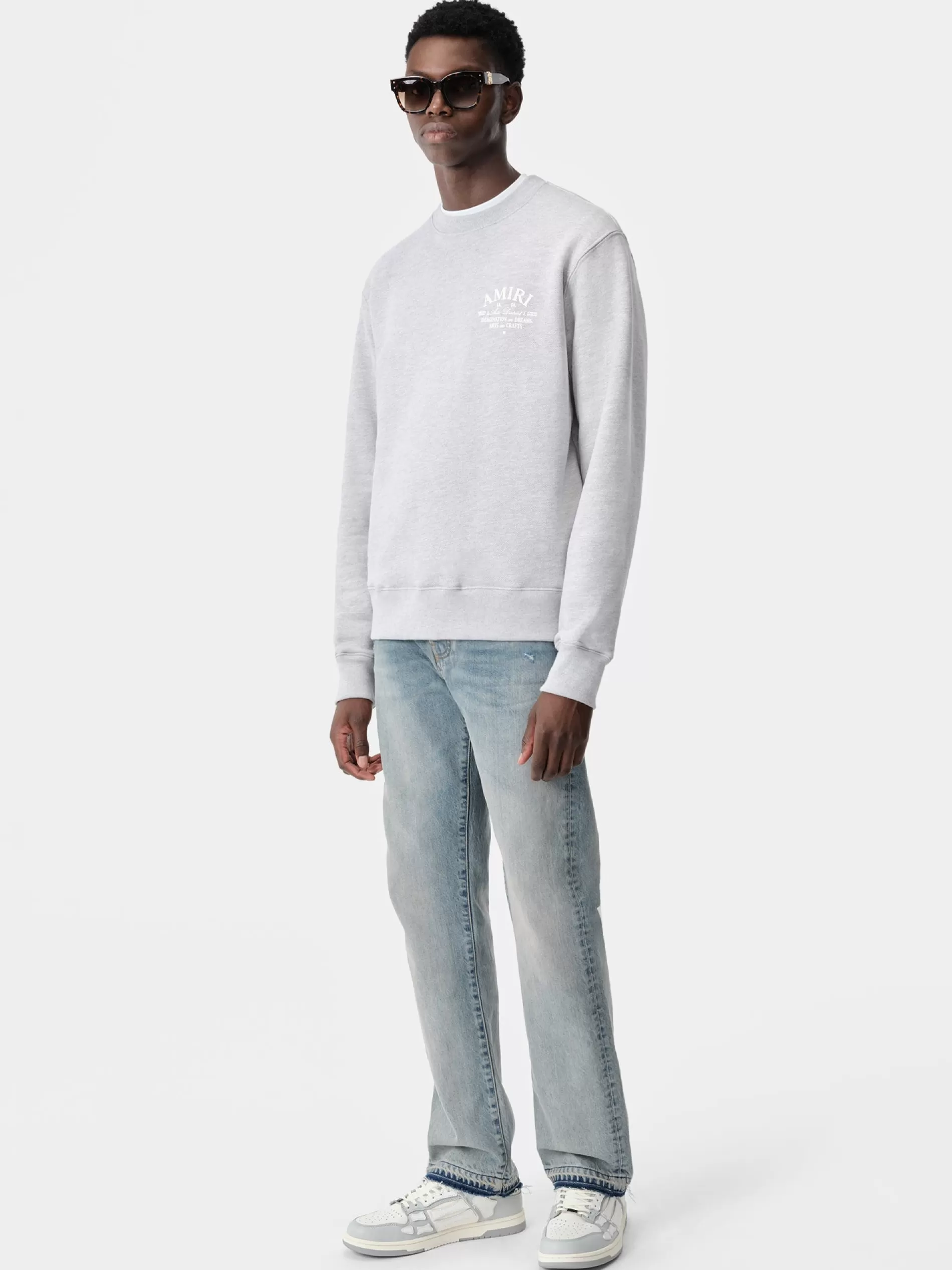 AMIRI Sweatshirts> ARTS DISTRICT CREW Grey