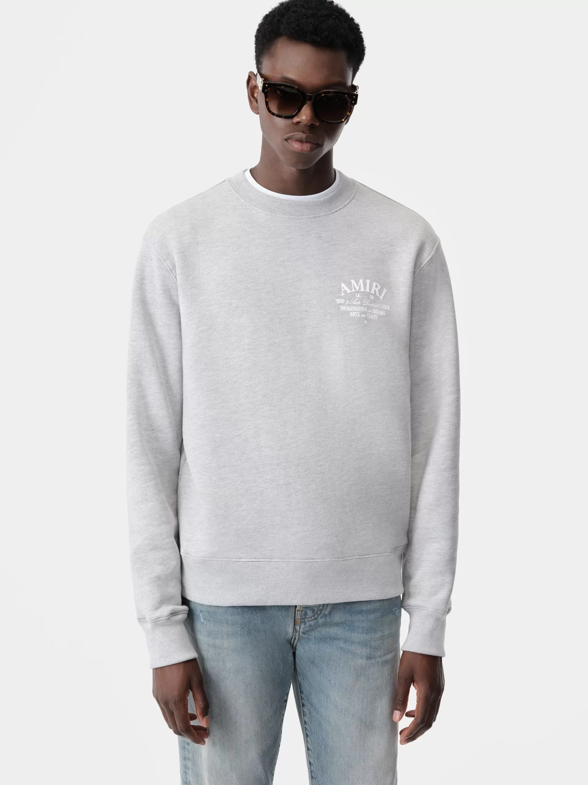 AMIRI Sweatshirts> ARTS DISTRICT CREW Grey