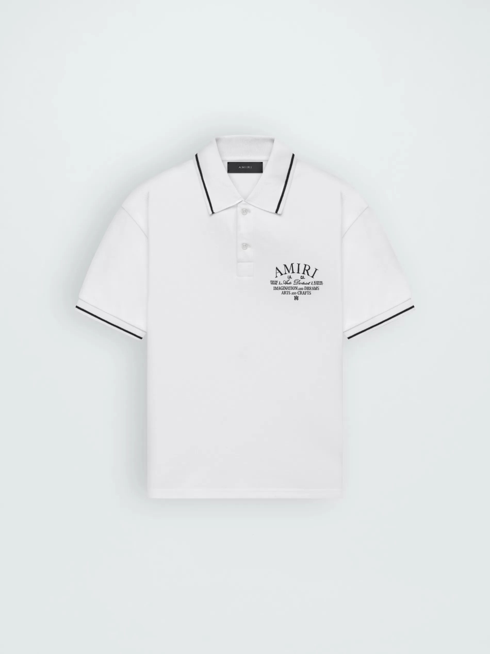 AMIRI Shirts> ARTS DISTRICT PIQUE POLO White