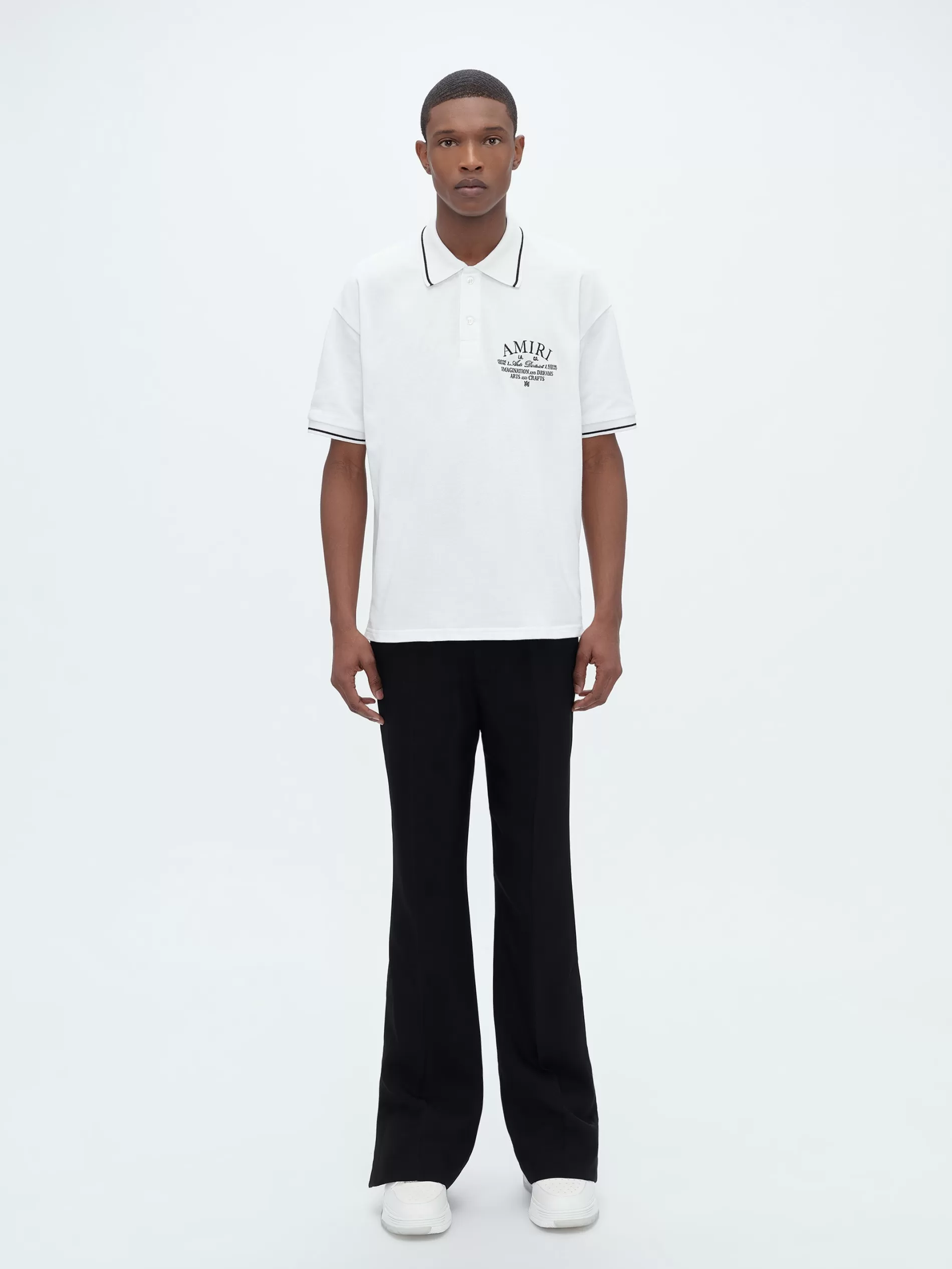 AMIRI Shirts> ARTS DISTRICT PIQUE POLO White