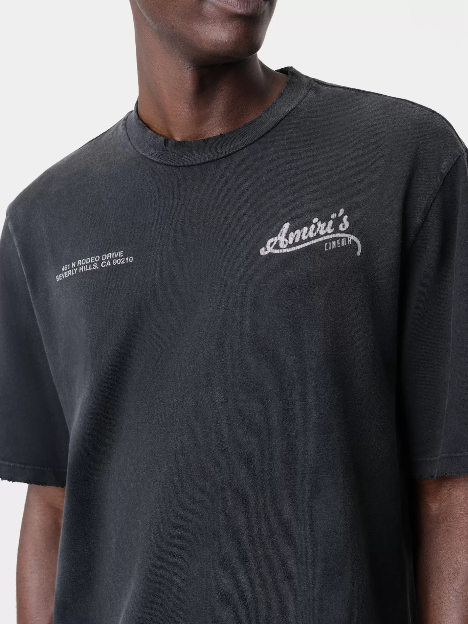 AMIRI Tees> CINEMAS VINTAGE TEE BLACK