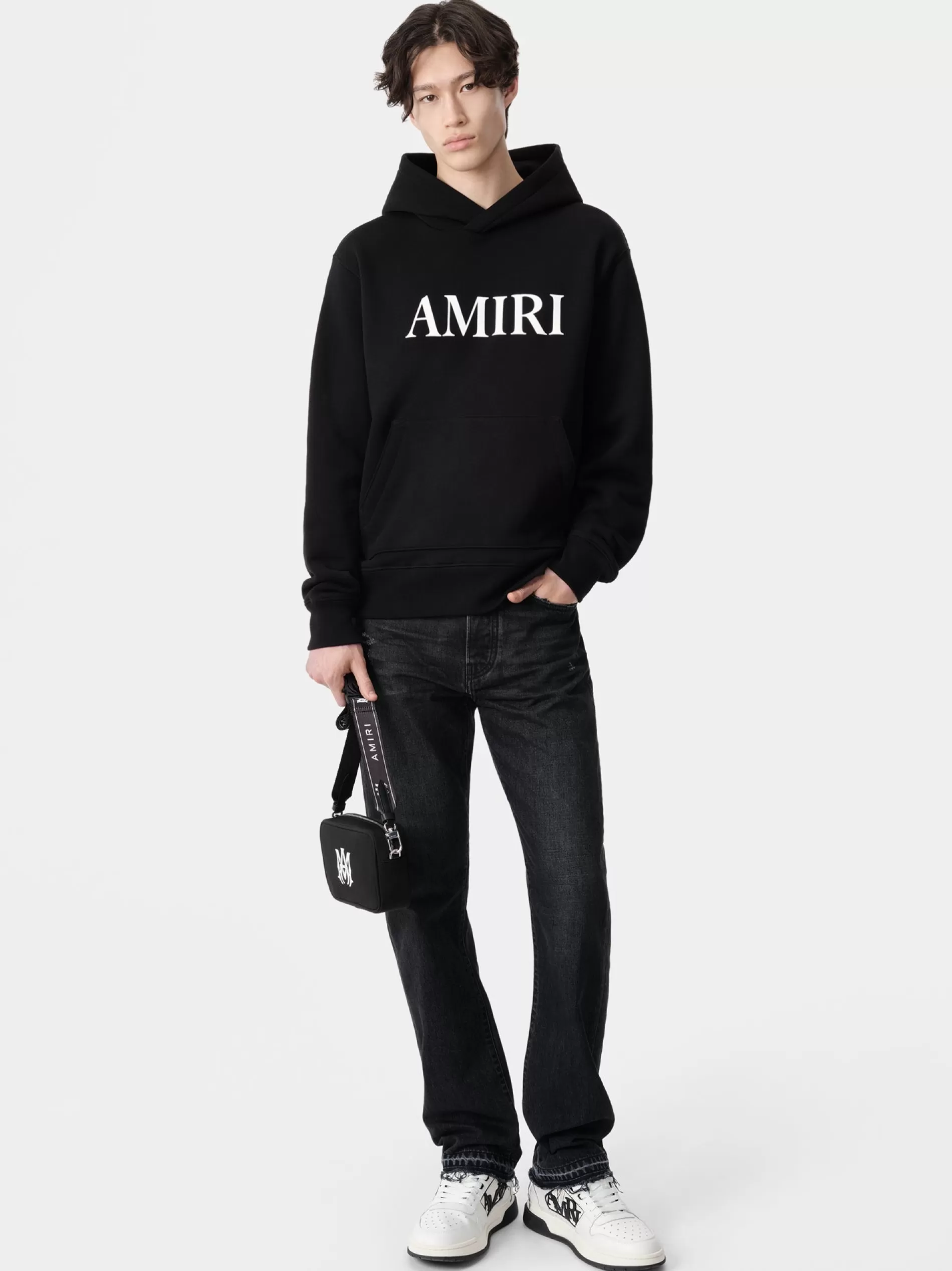 AMIRI Sweatshirts> CORE LOGO HOODIE BLACK