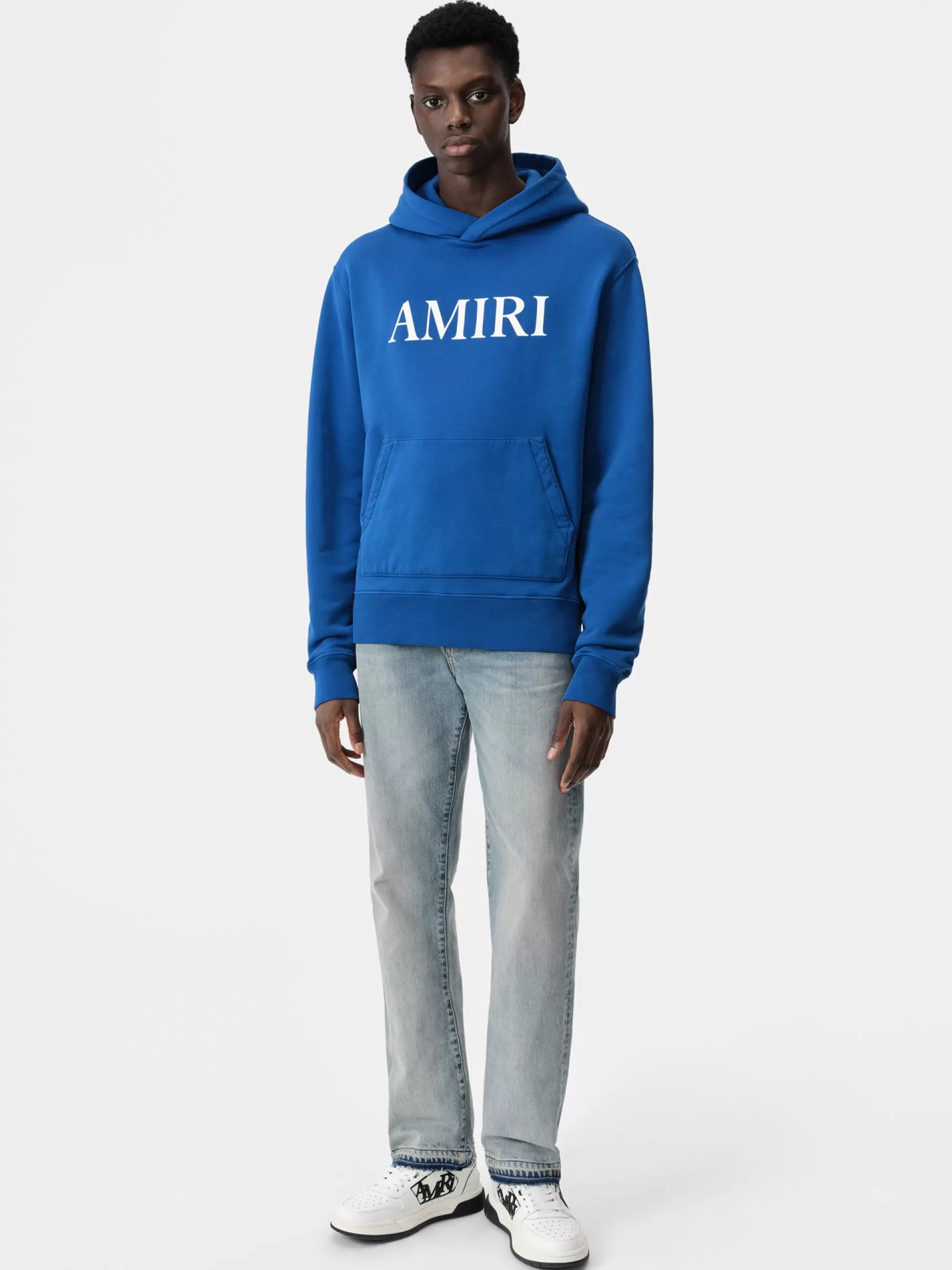 AMIRI Sweatshirts> CORE LOGO HOODIE Blue