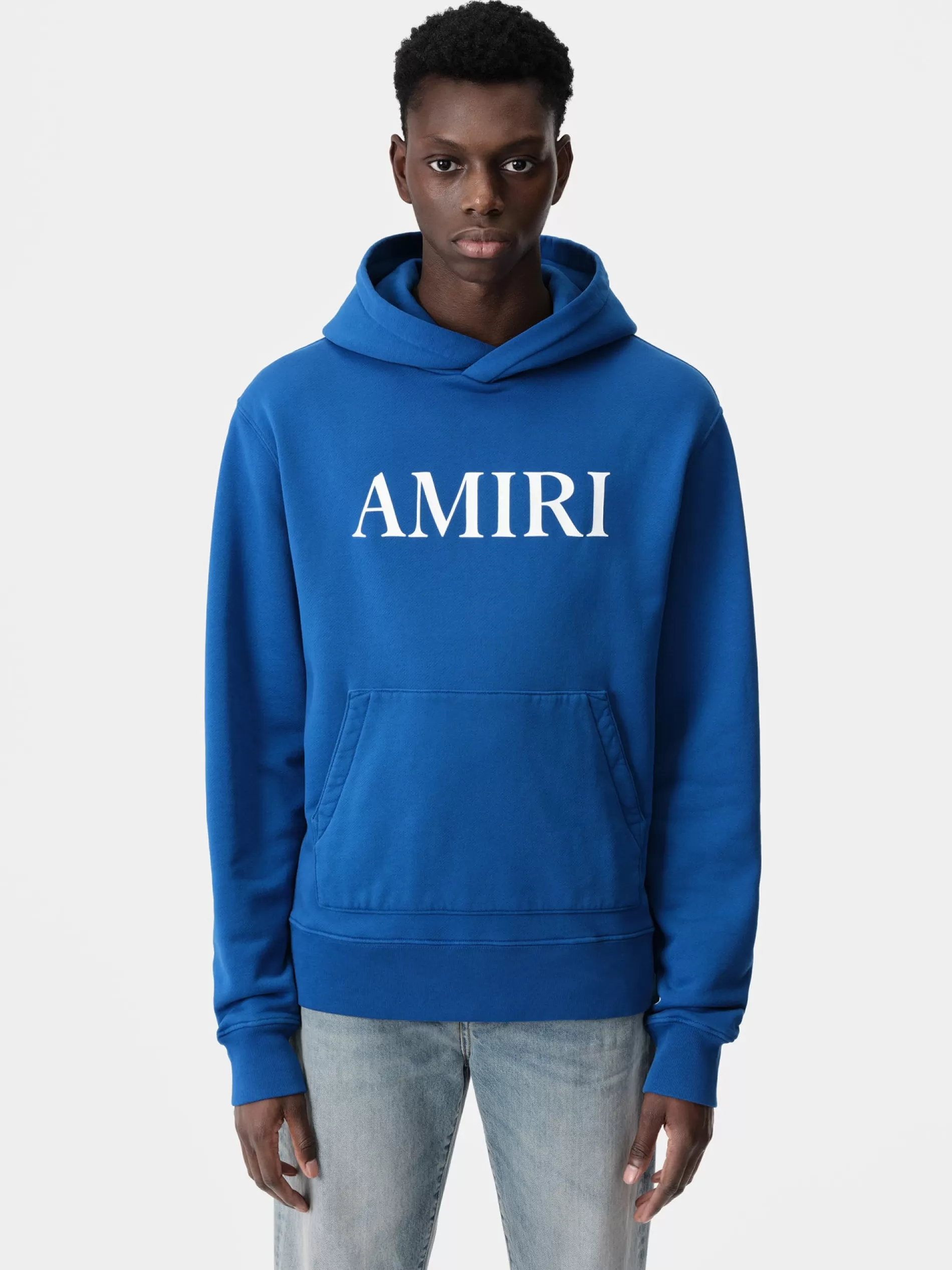 AMIRI Sweatshirts> CORE LOGO HOODIE Blue