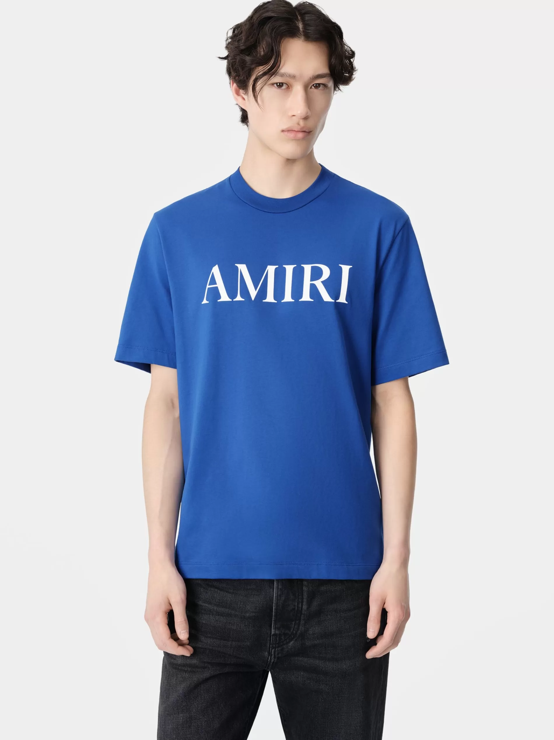 AMIRI Tees> CORE LOGO TEE Blue