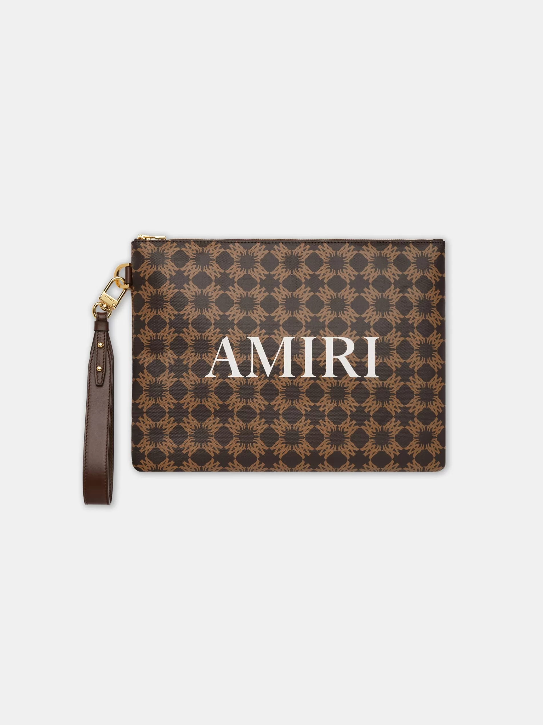 AMIRI Bags> MA QUAD LARGE POUCH Brown