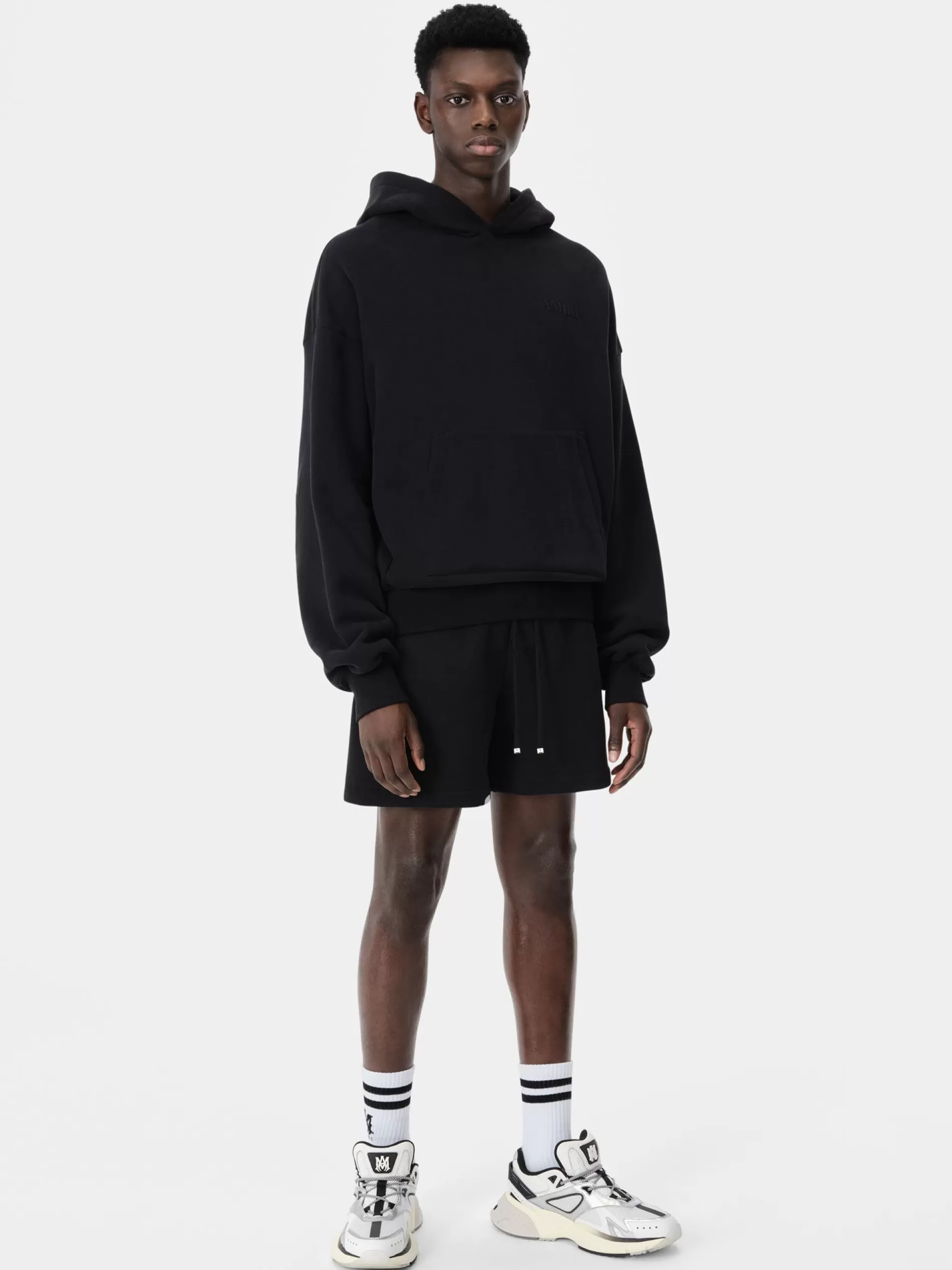 AMIRI Sweatshirts> OVERSIZED HOODIE BLACK