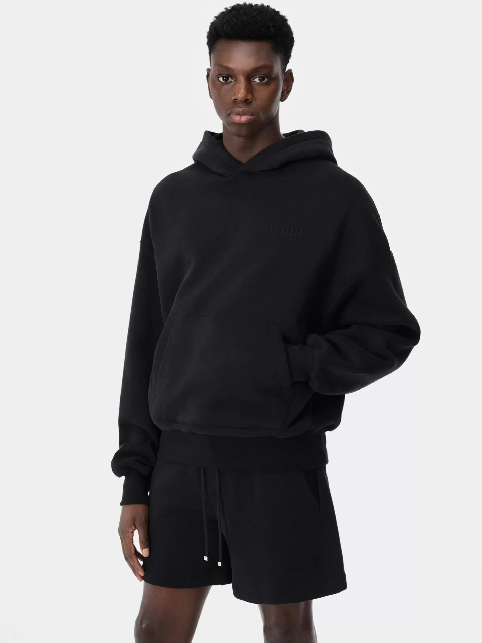 AMIRI Sweatshirts> OVERSIZED HOODIE BLACK