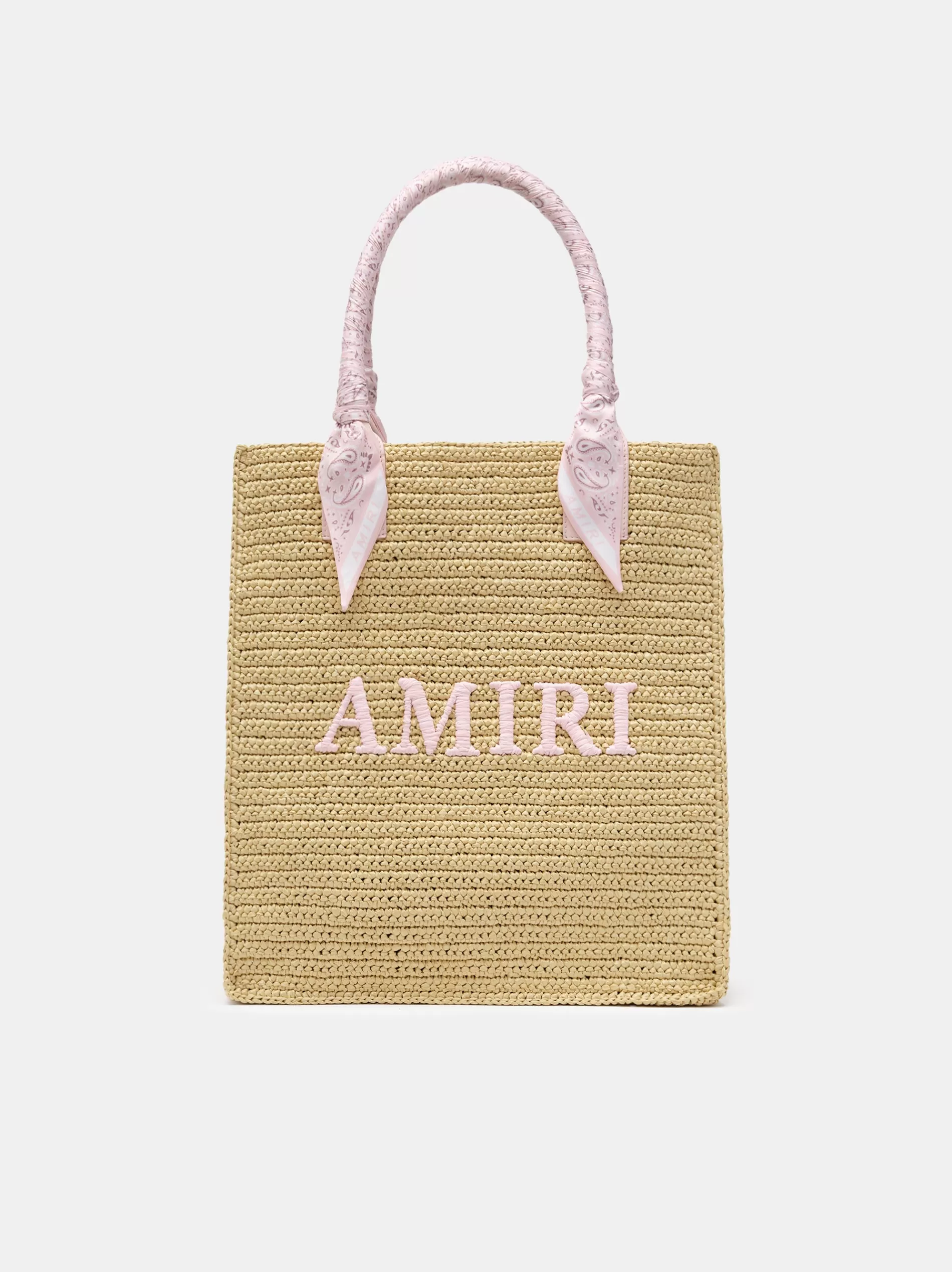 AMIRI Tote Bags | Bags> RAFFIA TOTE Pink