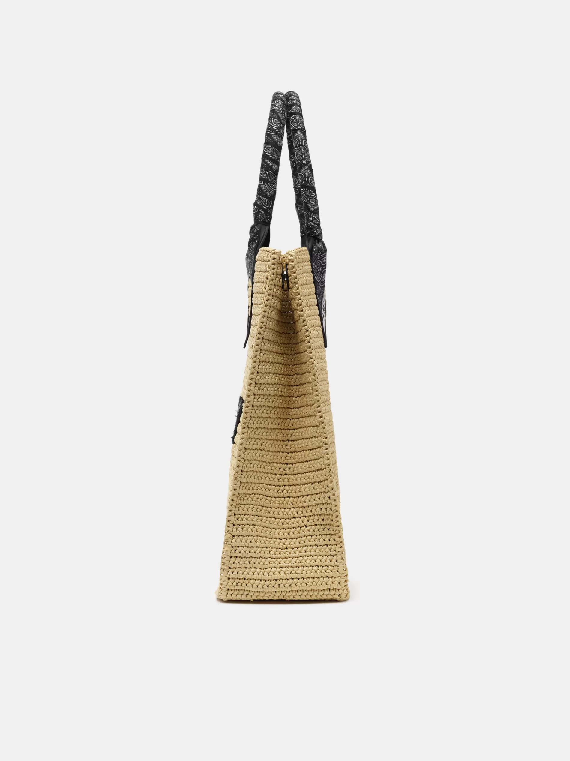 AMIRI Tote Bags | Bags> RAFFIA TOTE BLACK