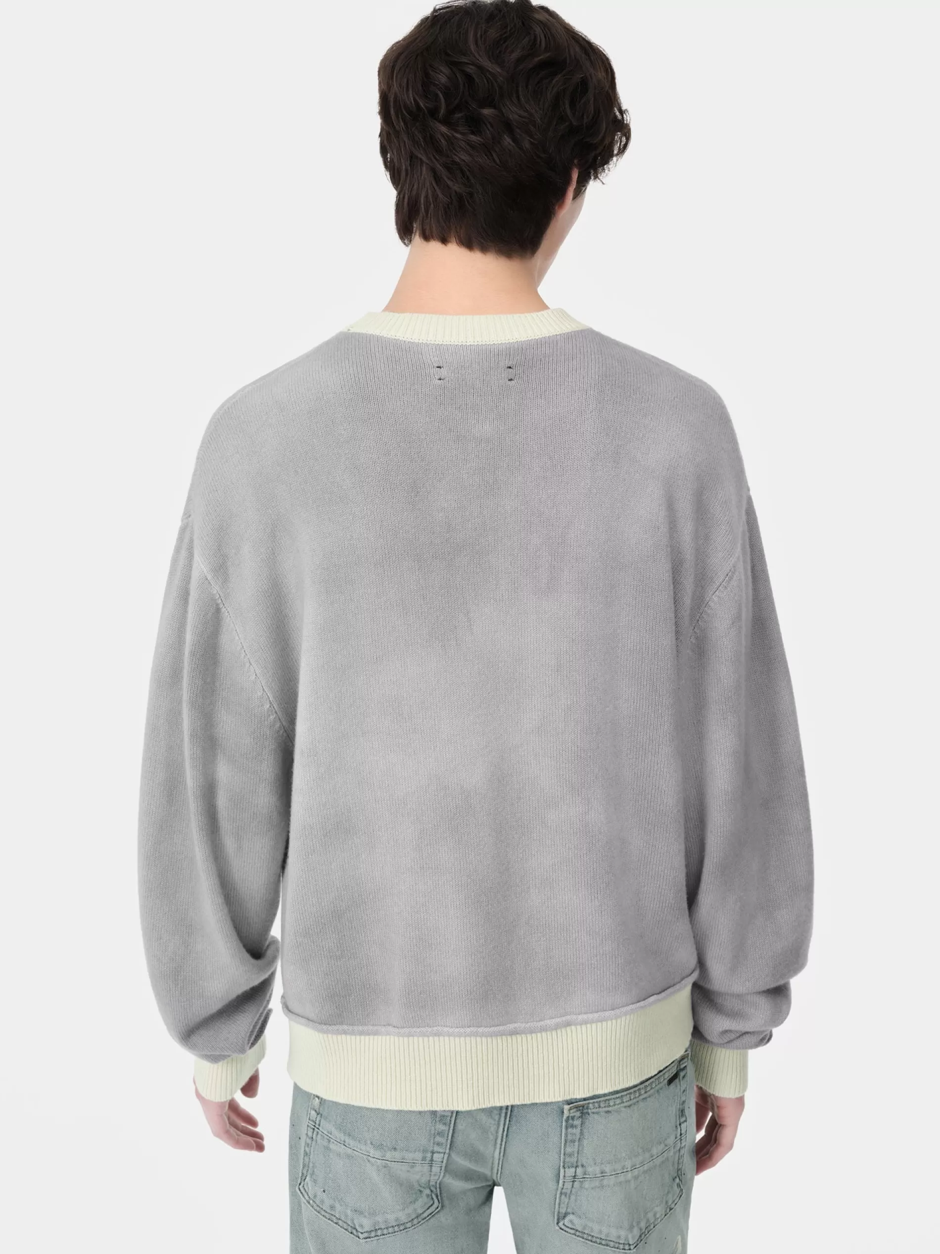 AMIRI Knitwear> VINTAGE CASHMERE CREW Grey