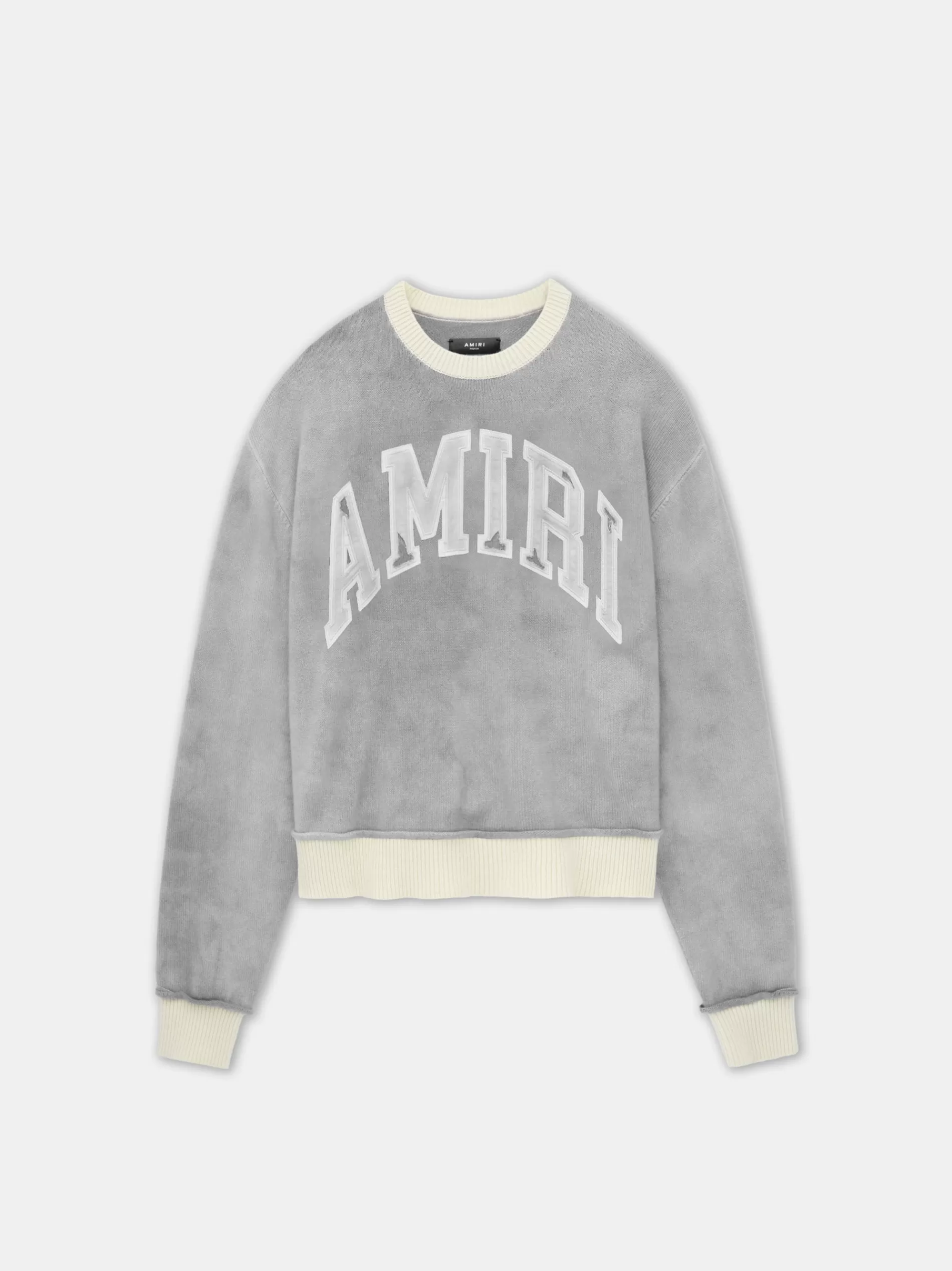 AMIRI Knitwear> VINTAGE CASHMERE CREW Grey