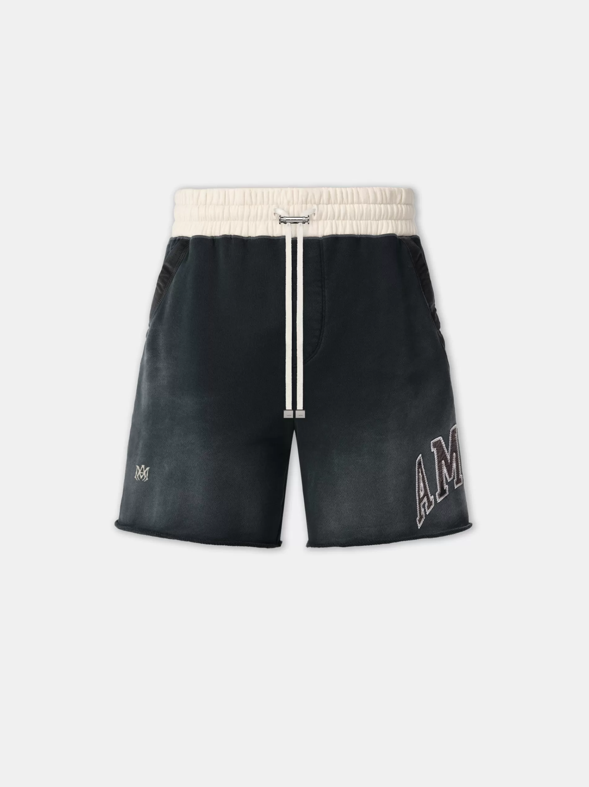 AMIRI Shorts & Sweatpants> VINTAGE COLLEGIATE SHORT BLACK