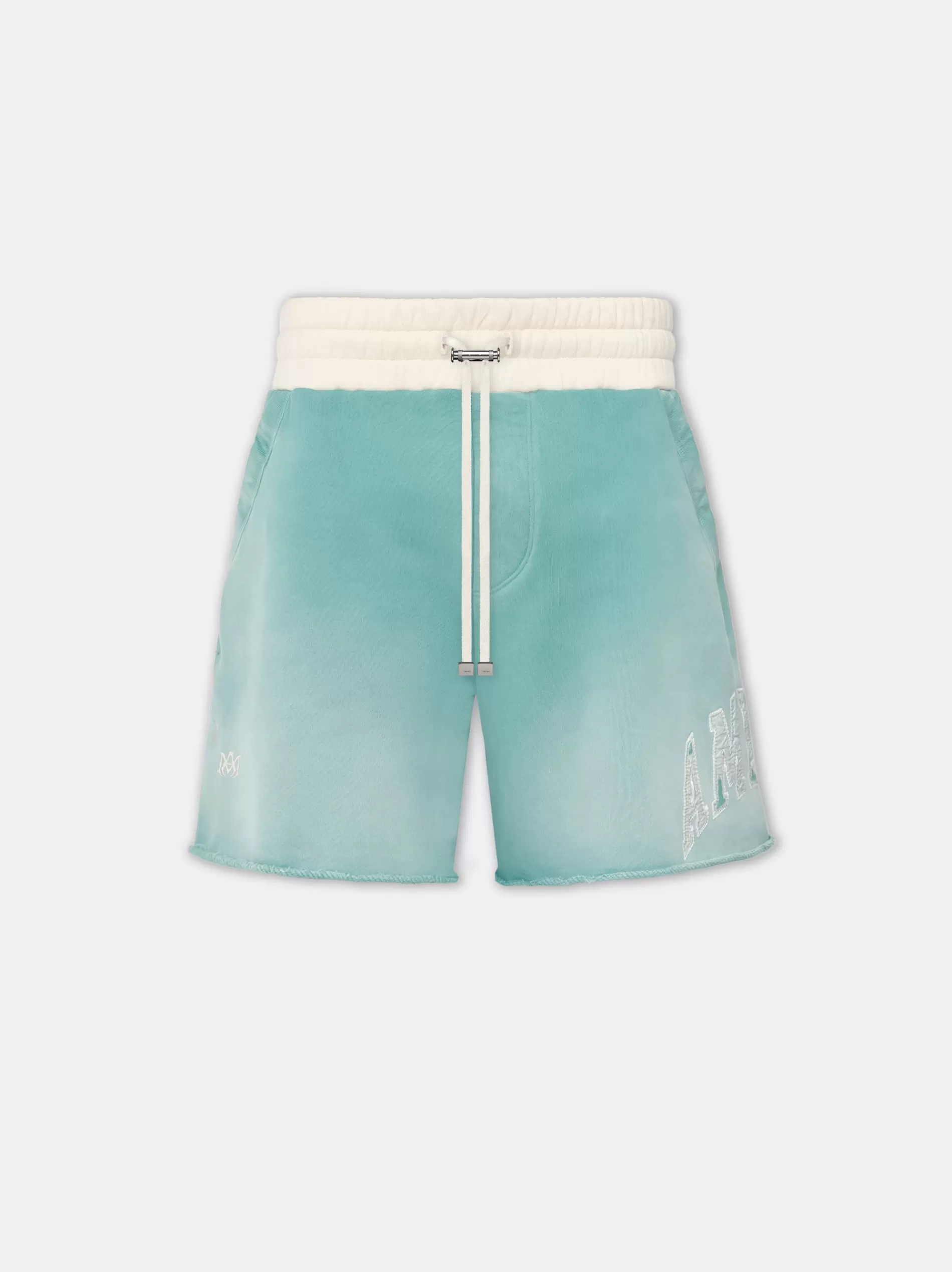 AMIRI Shorts & Sweatpants> VINTAGE COLLEGIATE SHORT Sea Blue