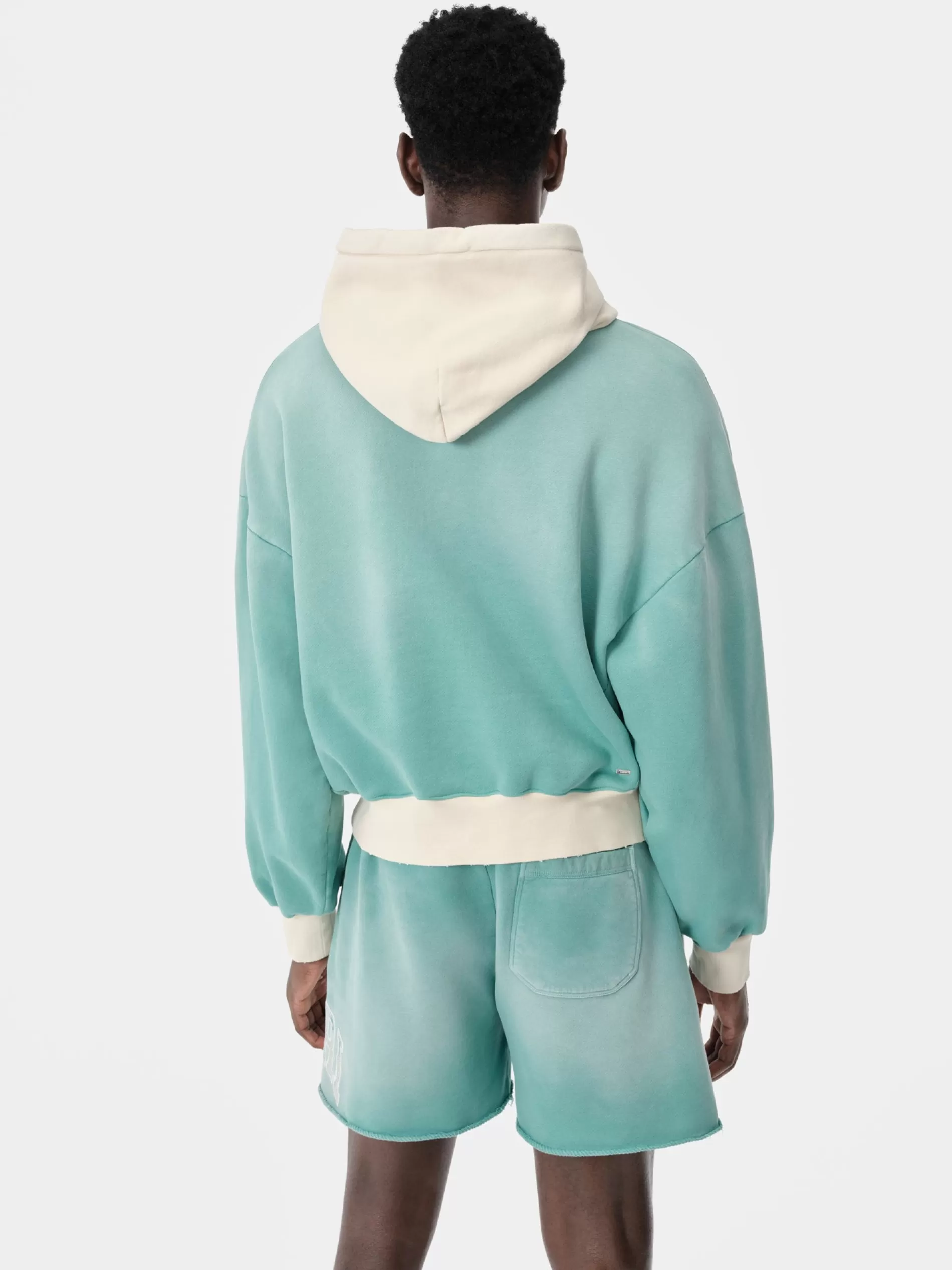 AMIRI Sweatshirts> VINTAGE OVERSIZED HOODIE Sea Blue