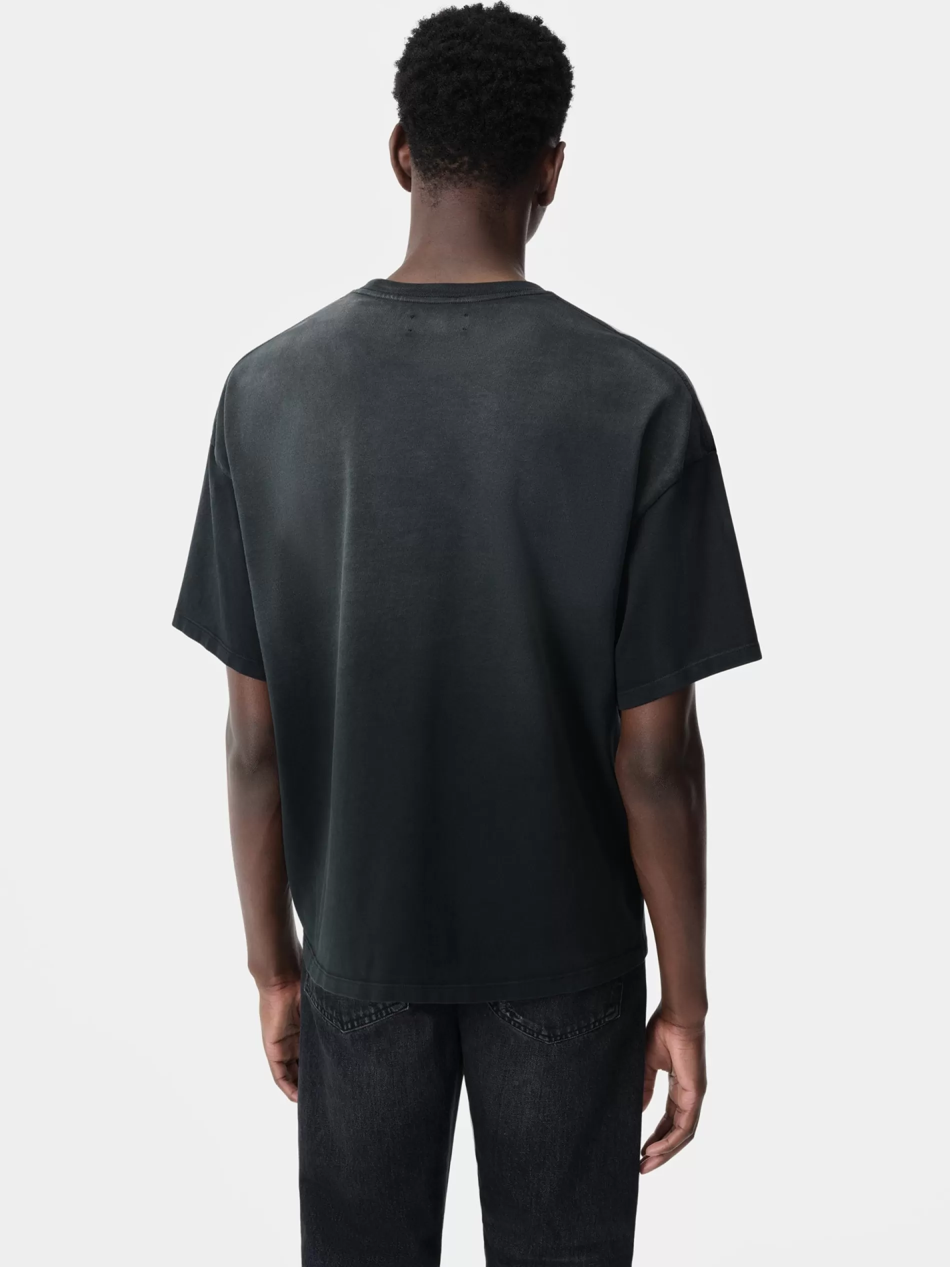 AMIRI Tees> VINTAGE OVERSIZED TEE BLACK