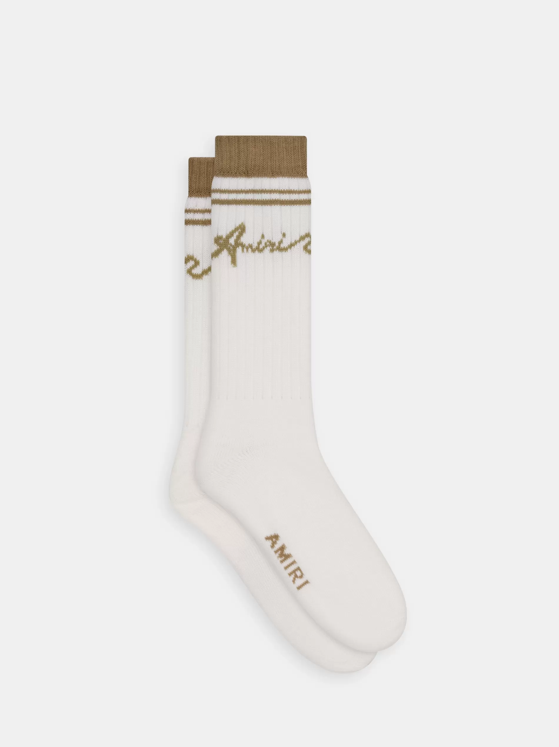 AMIRI Socks | Socks> WAVE SOCKS Toasted Coconut