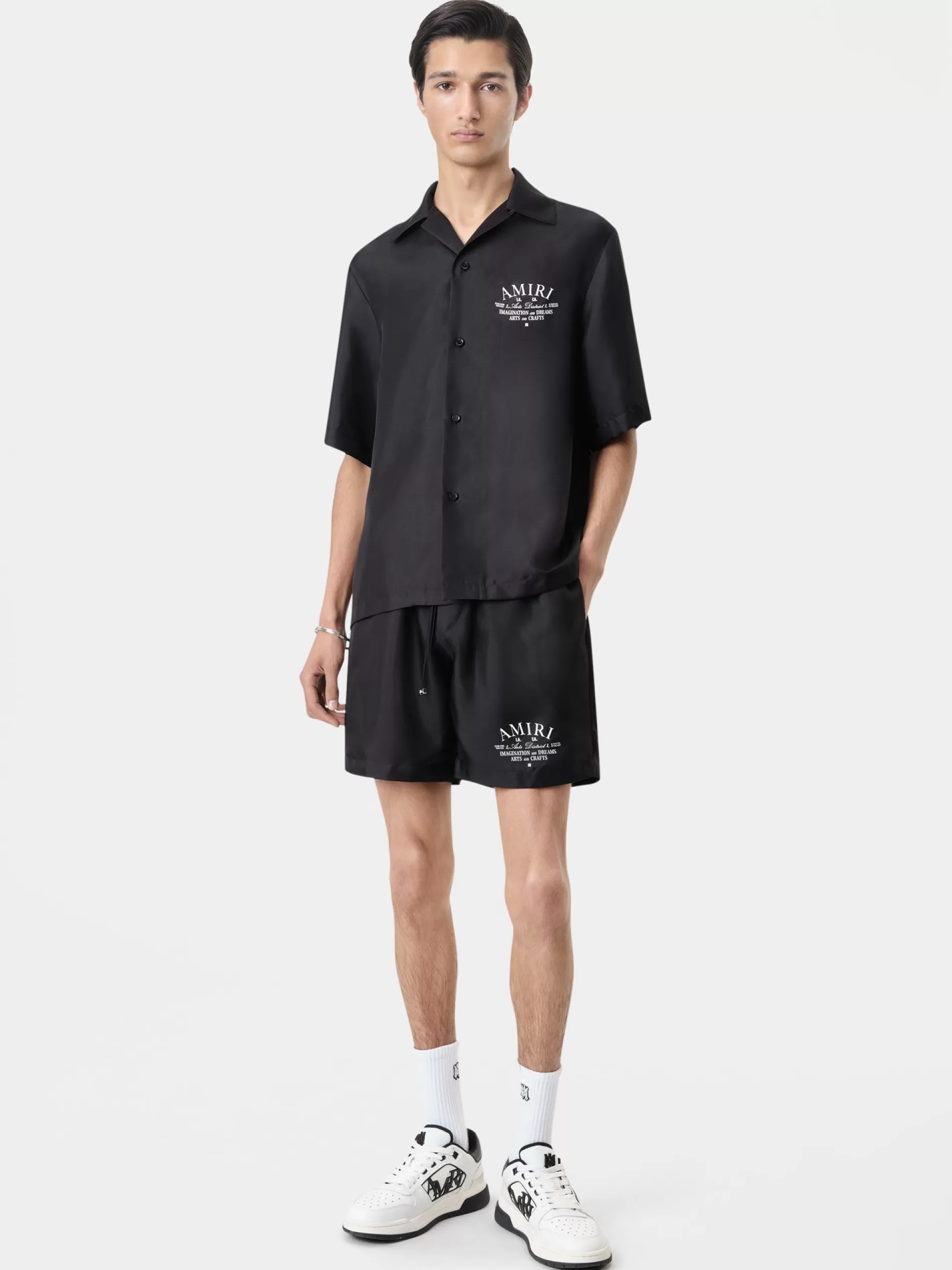 AMIRI Shorts & Sweatpants>ARTS DISTRICT SHORT BLACK