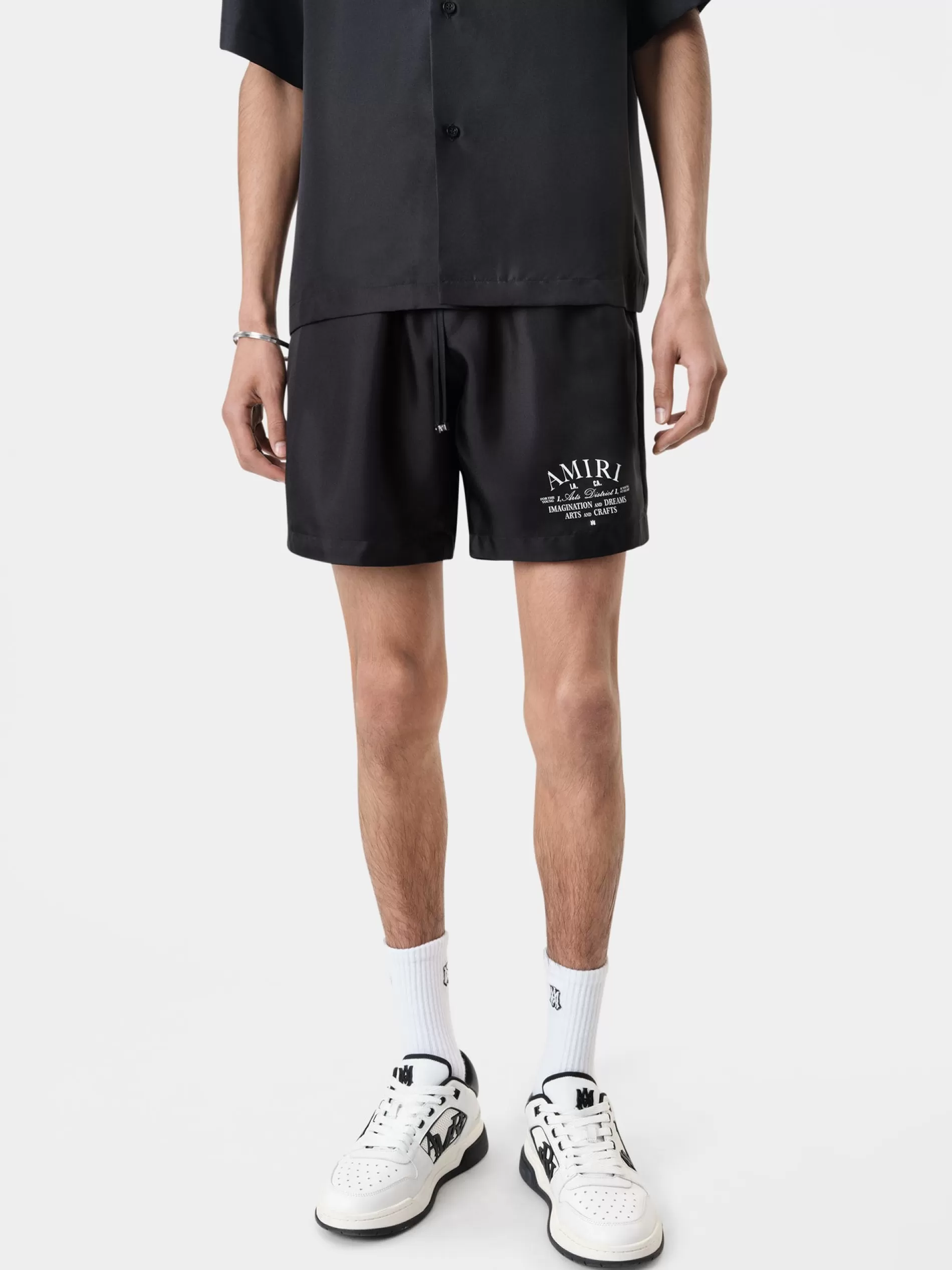 AMIRI Shorts & Sweatpants>ARTS DISTRICT SHORT BLACK