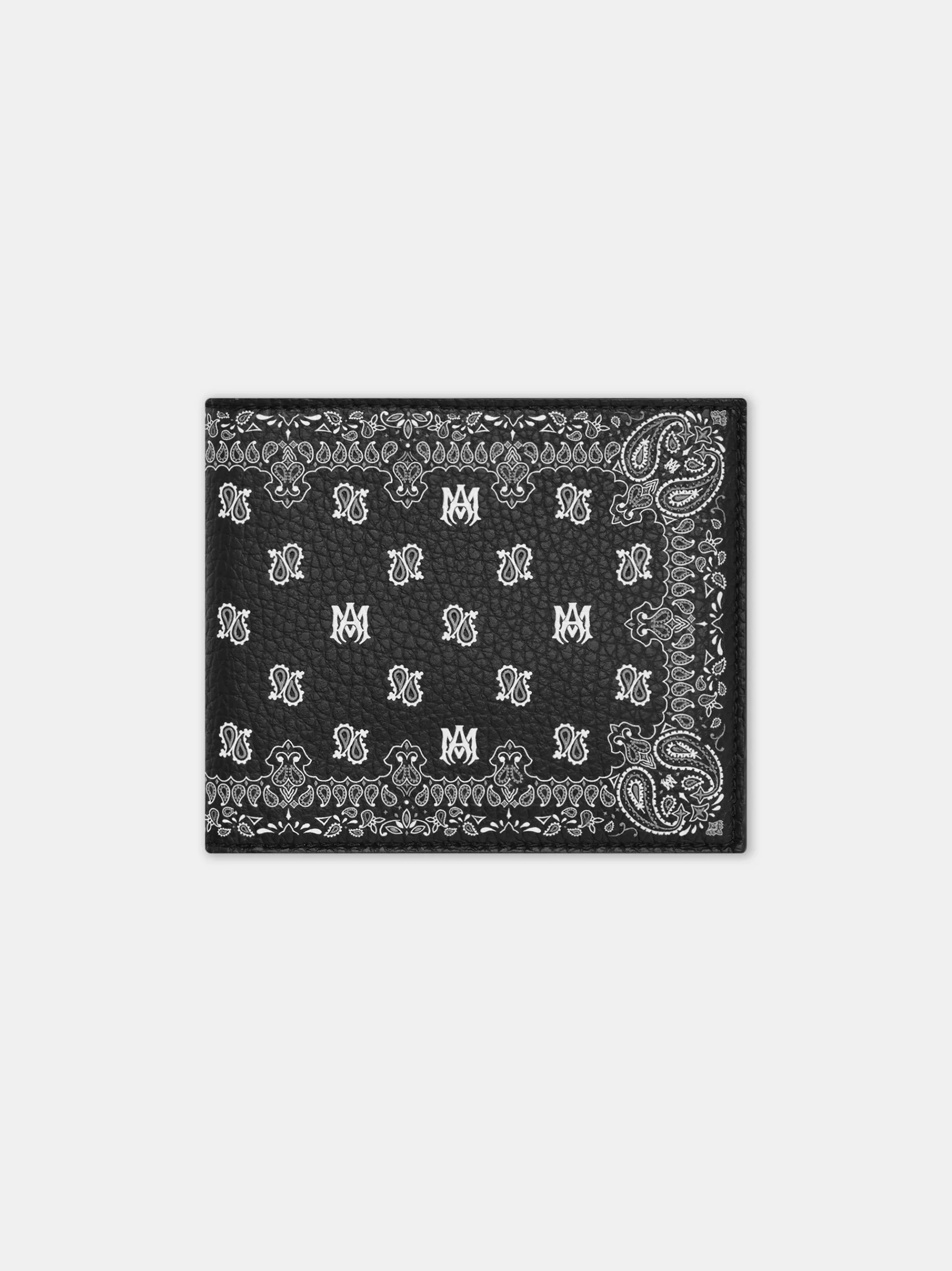 AMIRI Small Leather Goods | Small Leather Goods>BANDANA BI-FOLD BLACK