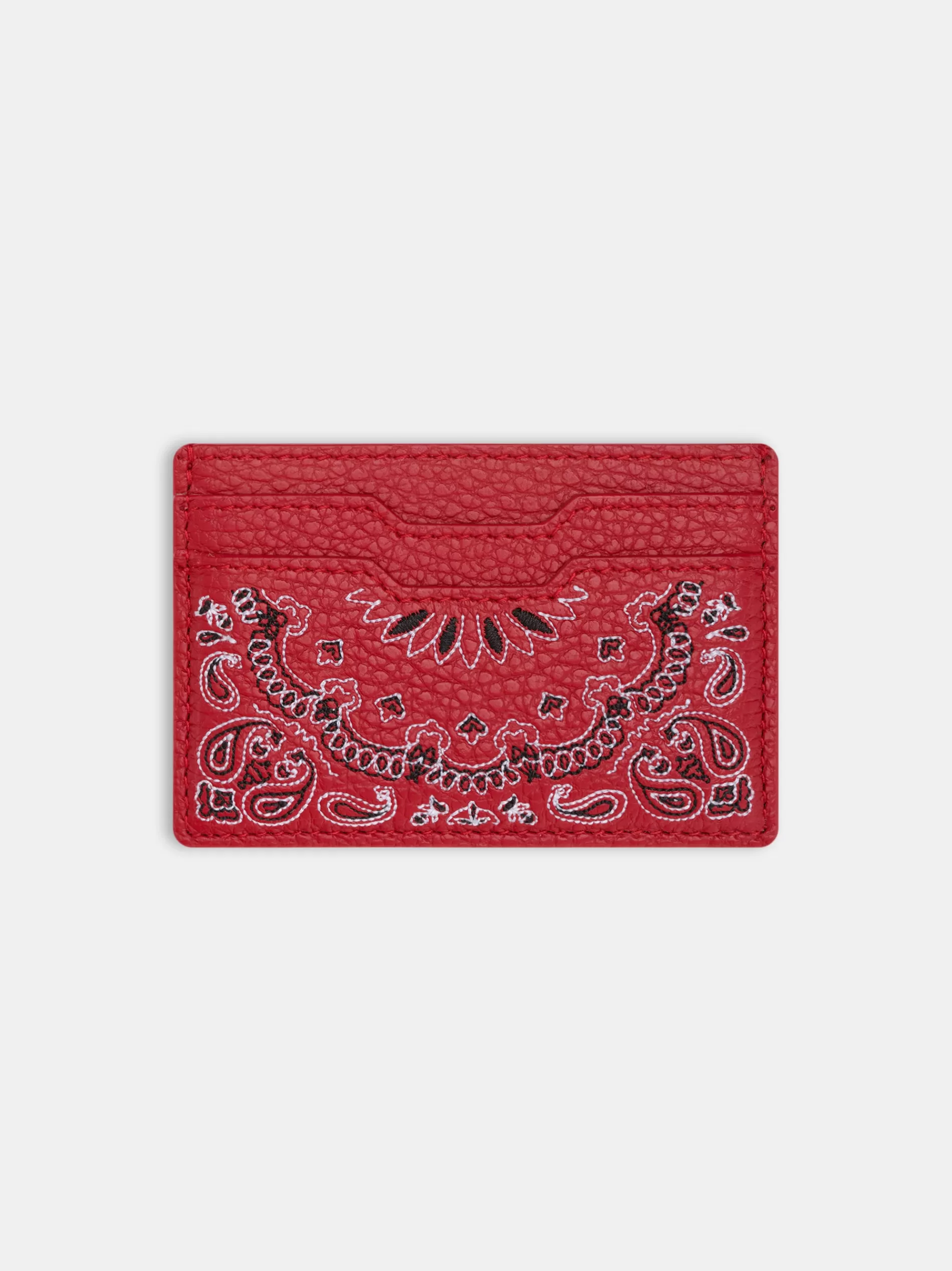 AMIRI Small Leather Goods | Small Leather Goods>BANDANA CARD HOLDER Red