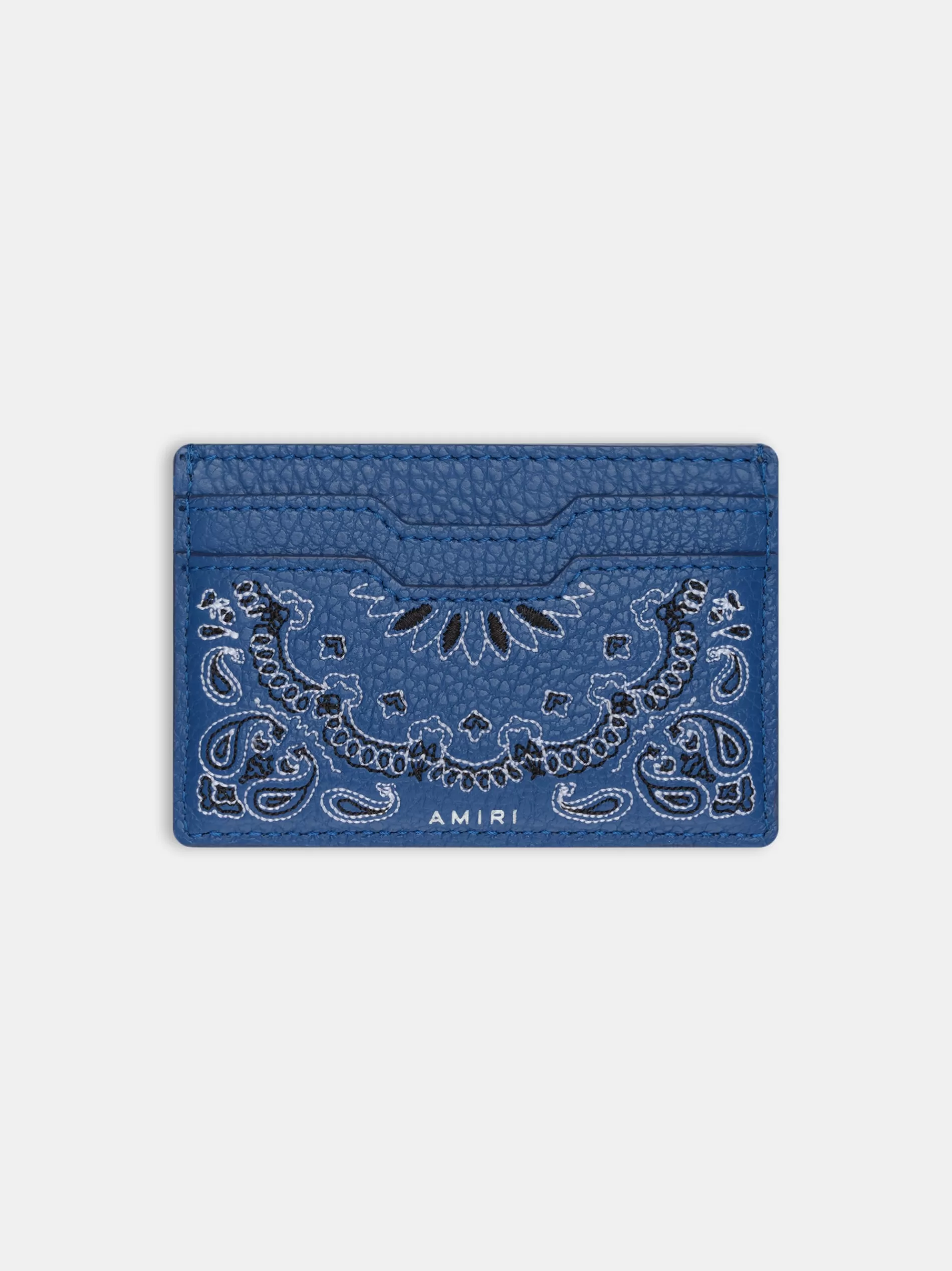 AMIRI Small Leather Goods | Small Leather Goods>BANDANA CARD HOLDER Blue