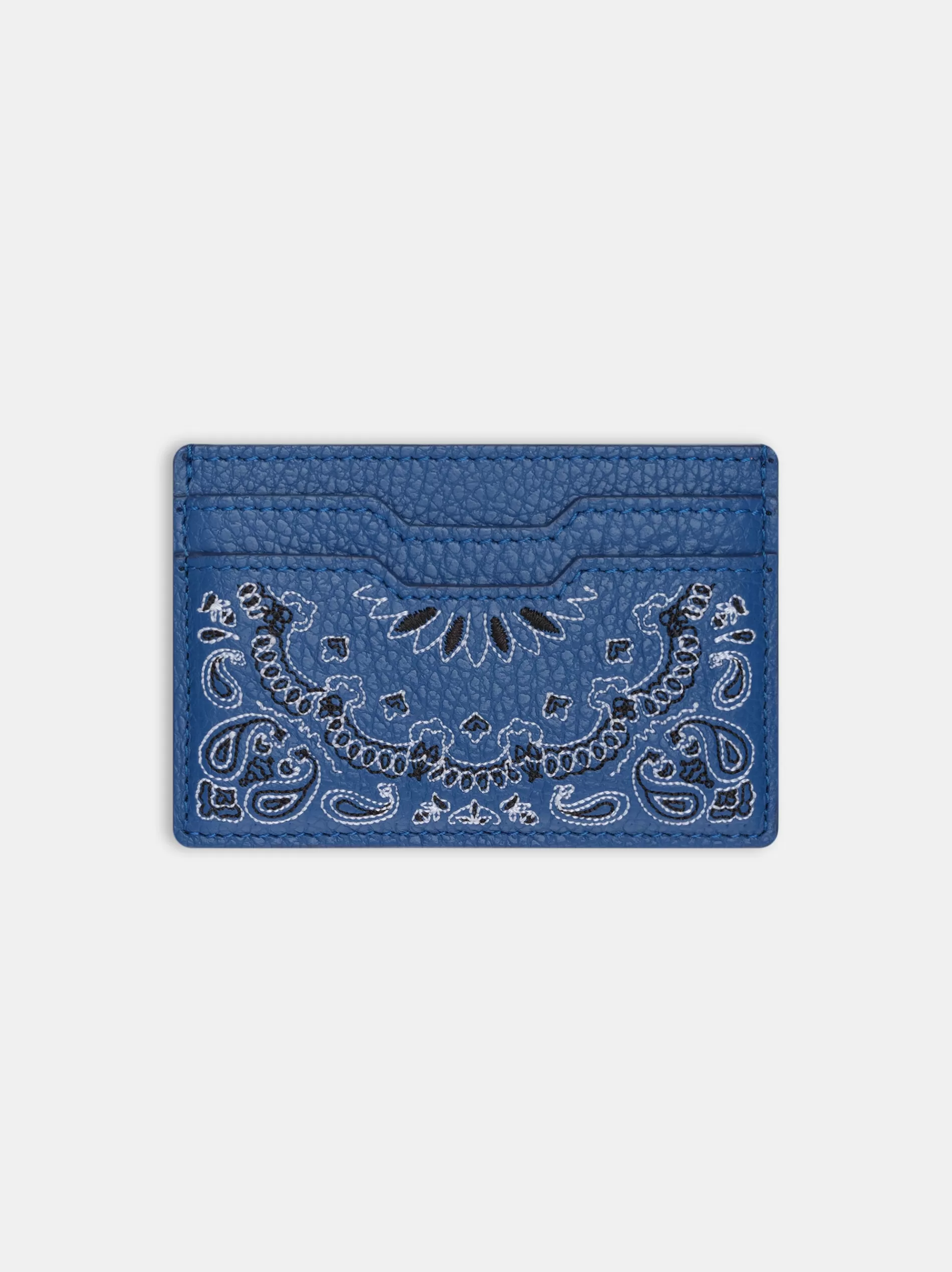 AMIRI Small Leather Goods | Small Leather Goods>BANDANA CARD HOLDER Blue