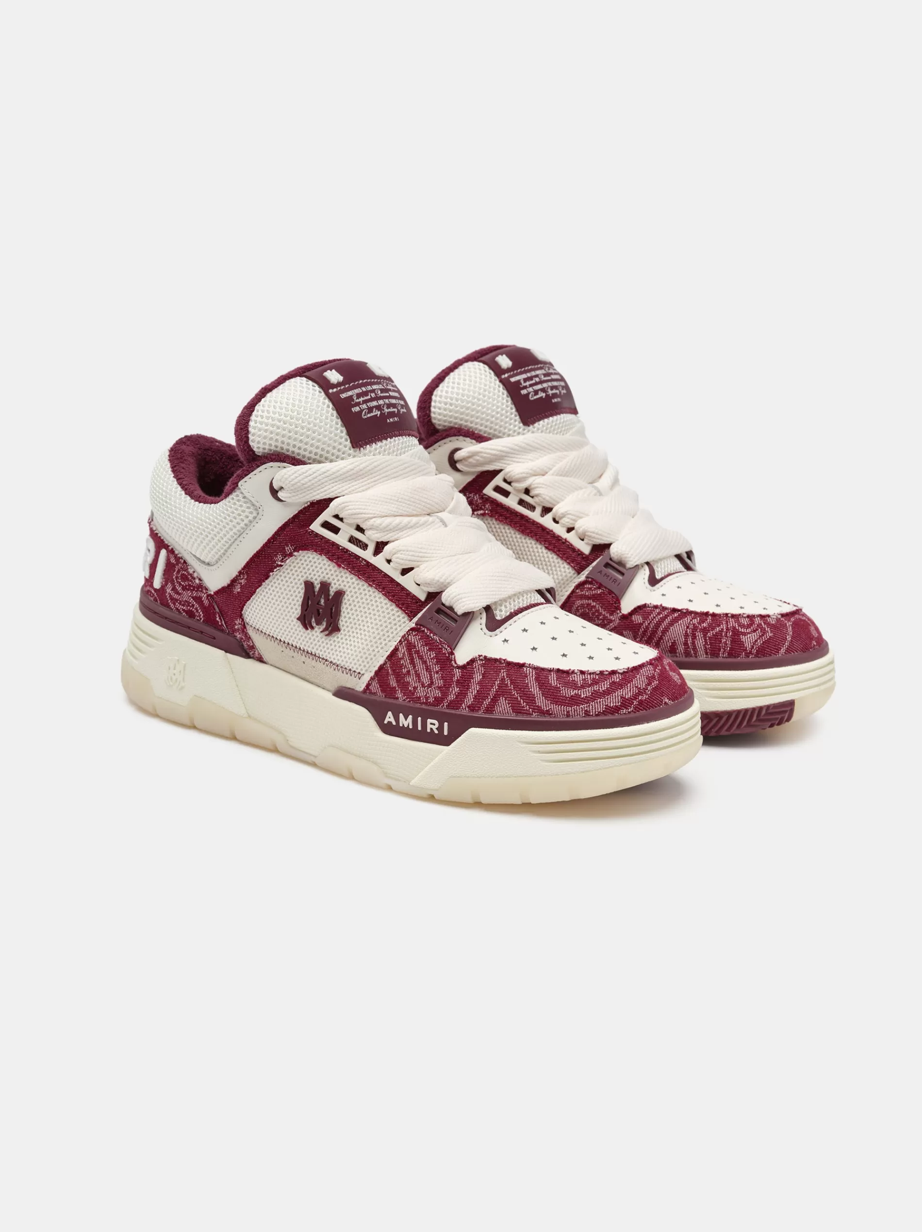 AMIRI Sneakers | Sneakers>BANDANA DENIM MA-1 Burgundy