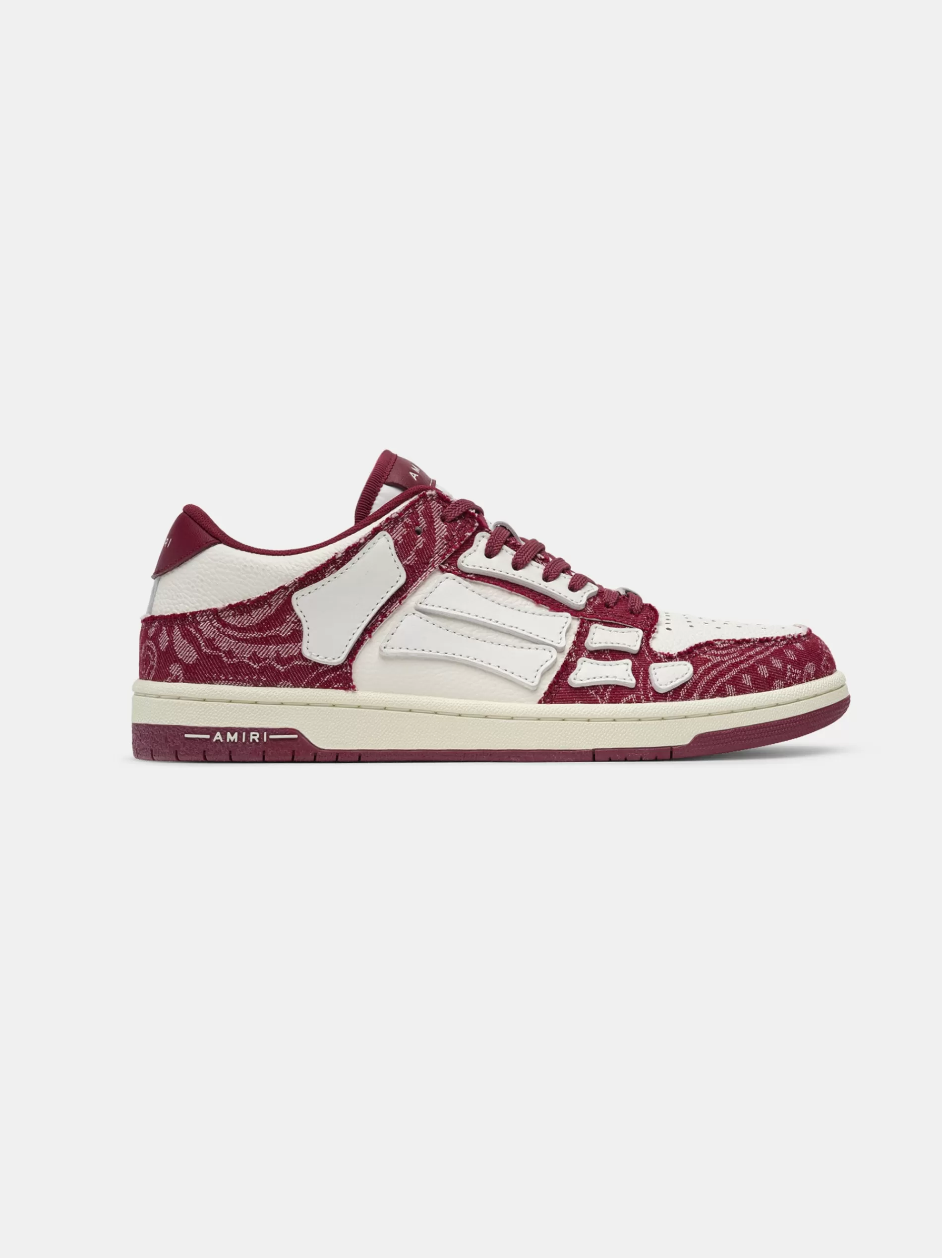 AMIRI Sneakers | Sneakers>BANDANA DENIM SKEL TOP LOW- Burgundy