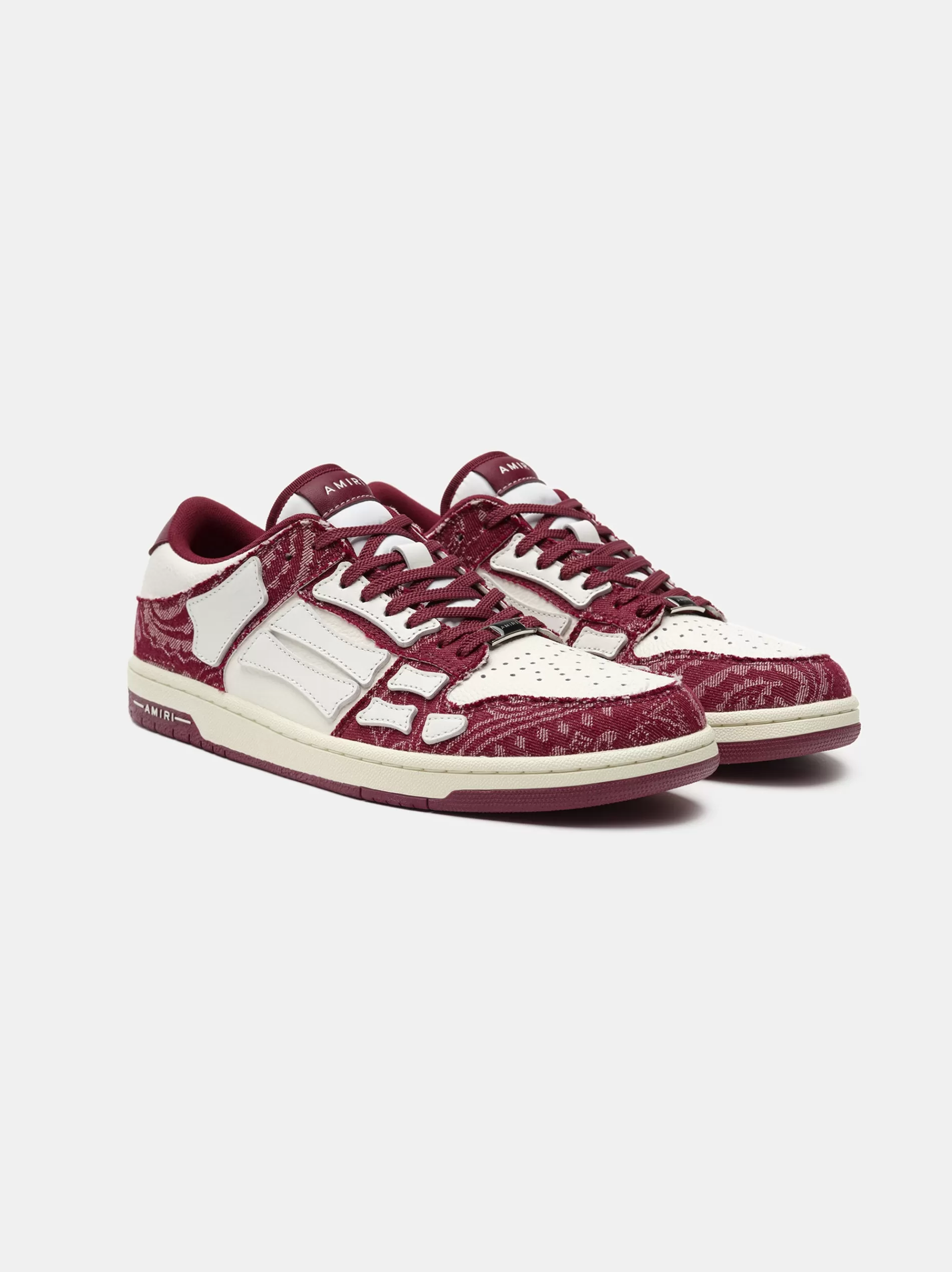 AMIRI Sneakers | Sneakers>BANDANA DENIM SKEL TOP LOW- Burgundy