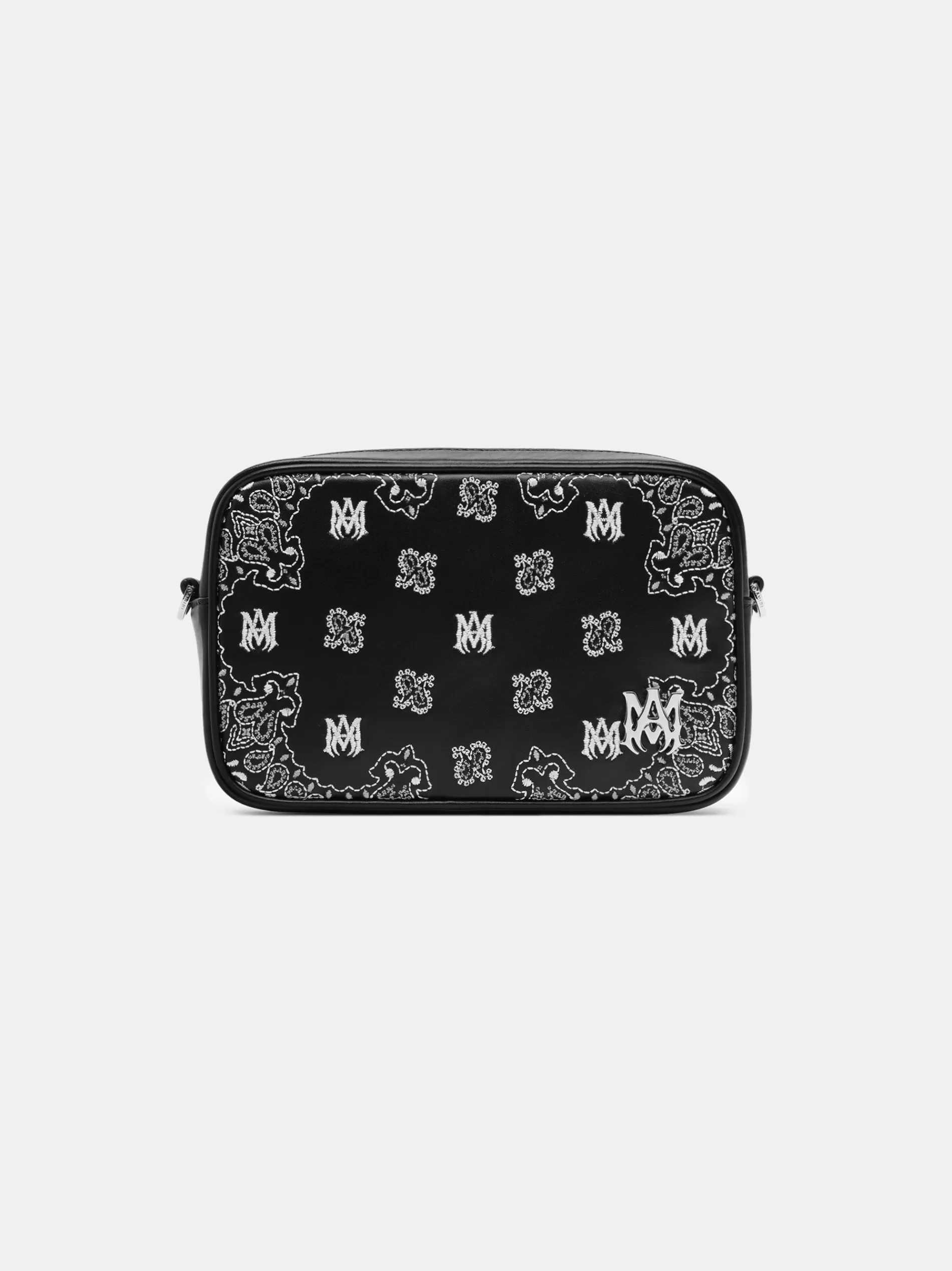 AMIRI Crossbody | Bags>BANDANA EMBROIDERED CAMERA CASE BLACK