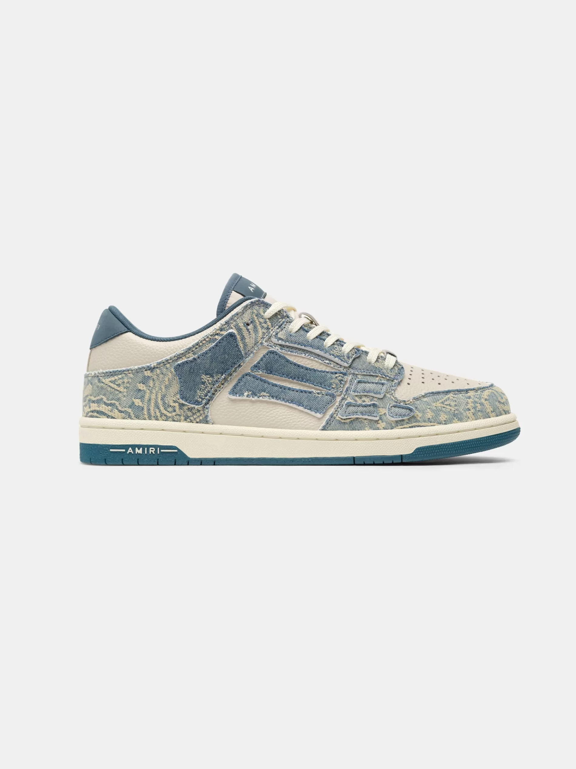 AMIRI Sneakers | Sneakers>BANDANA JACQUARD SKEL-TOP LOW Natural/Denim