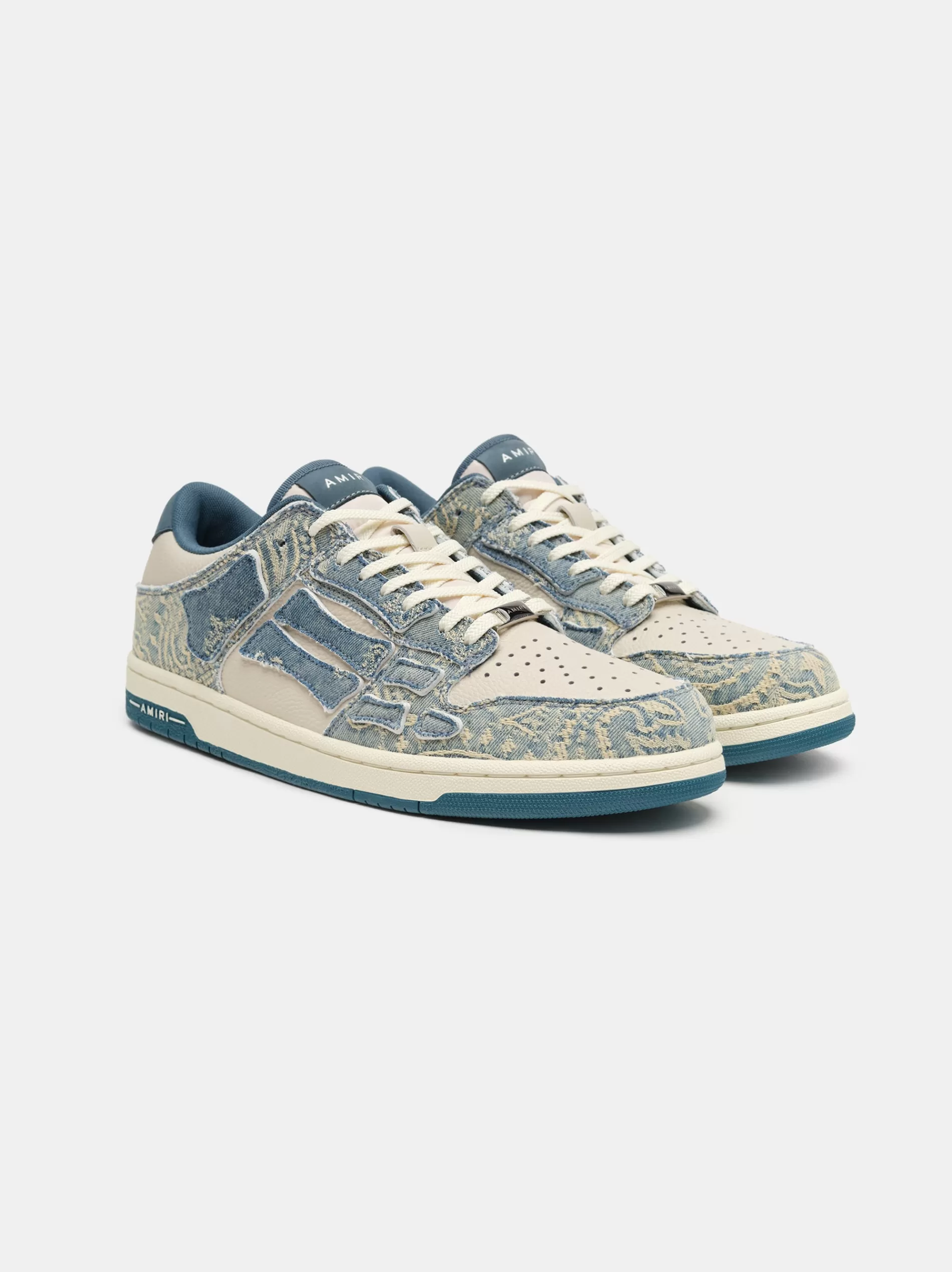 AMIRI Sneakers | Sneakers>BANDANA JACQUARD SKEL-TOP LOW Natural/Denim