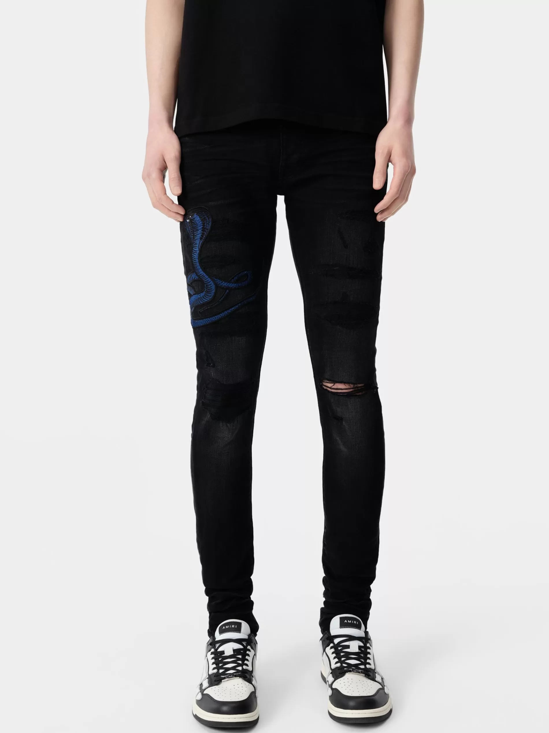 AMIRI Denim>BLUE POISON ARCHIVAL JEAN Aged Black