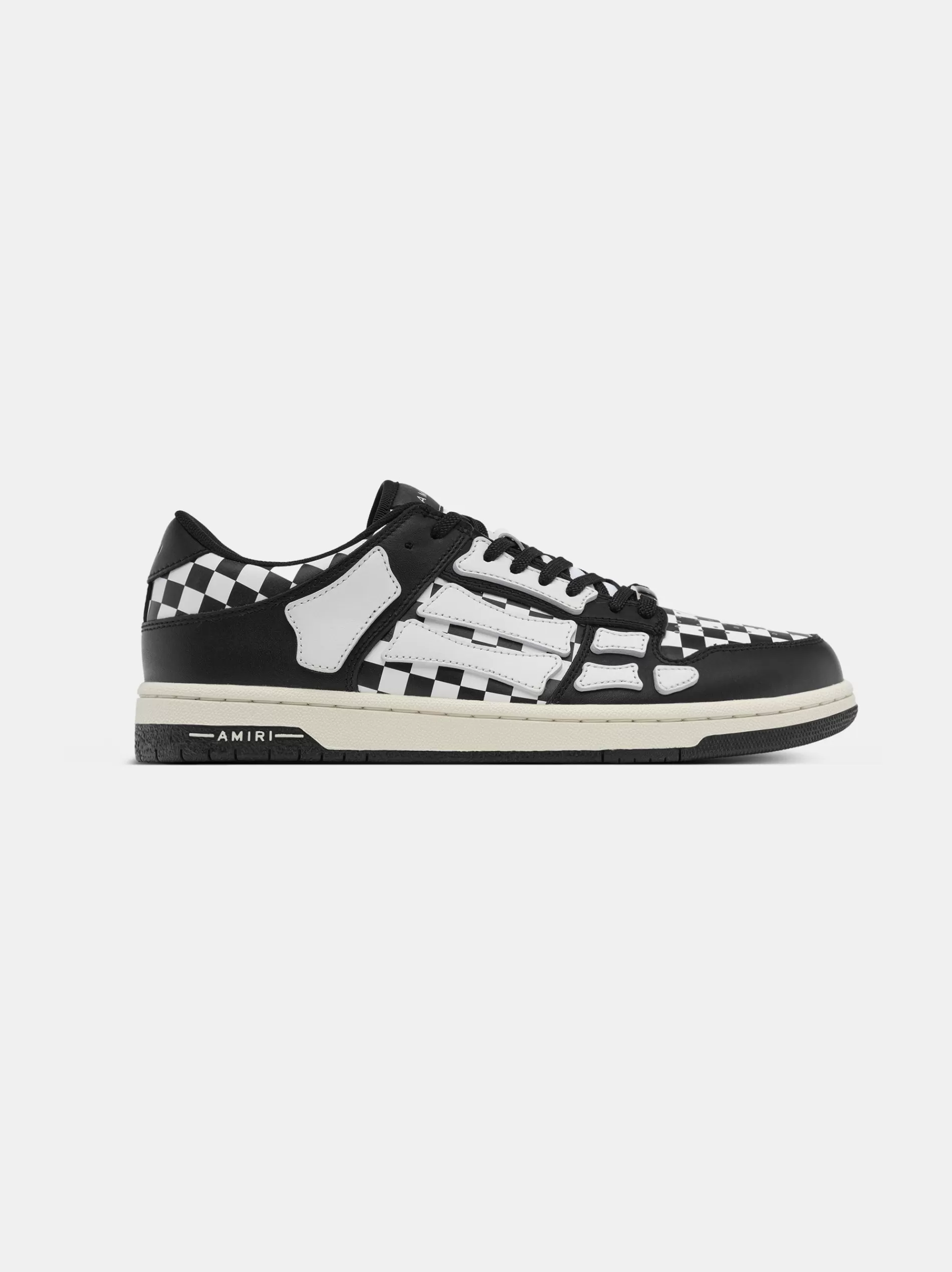 AMIRI Sneakers | Sneakers>CHECKERED SKEL-TOP LOW Black White