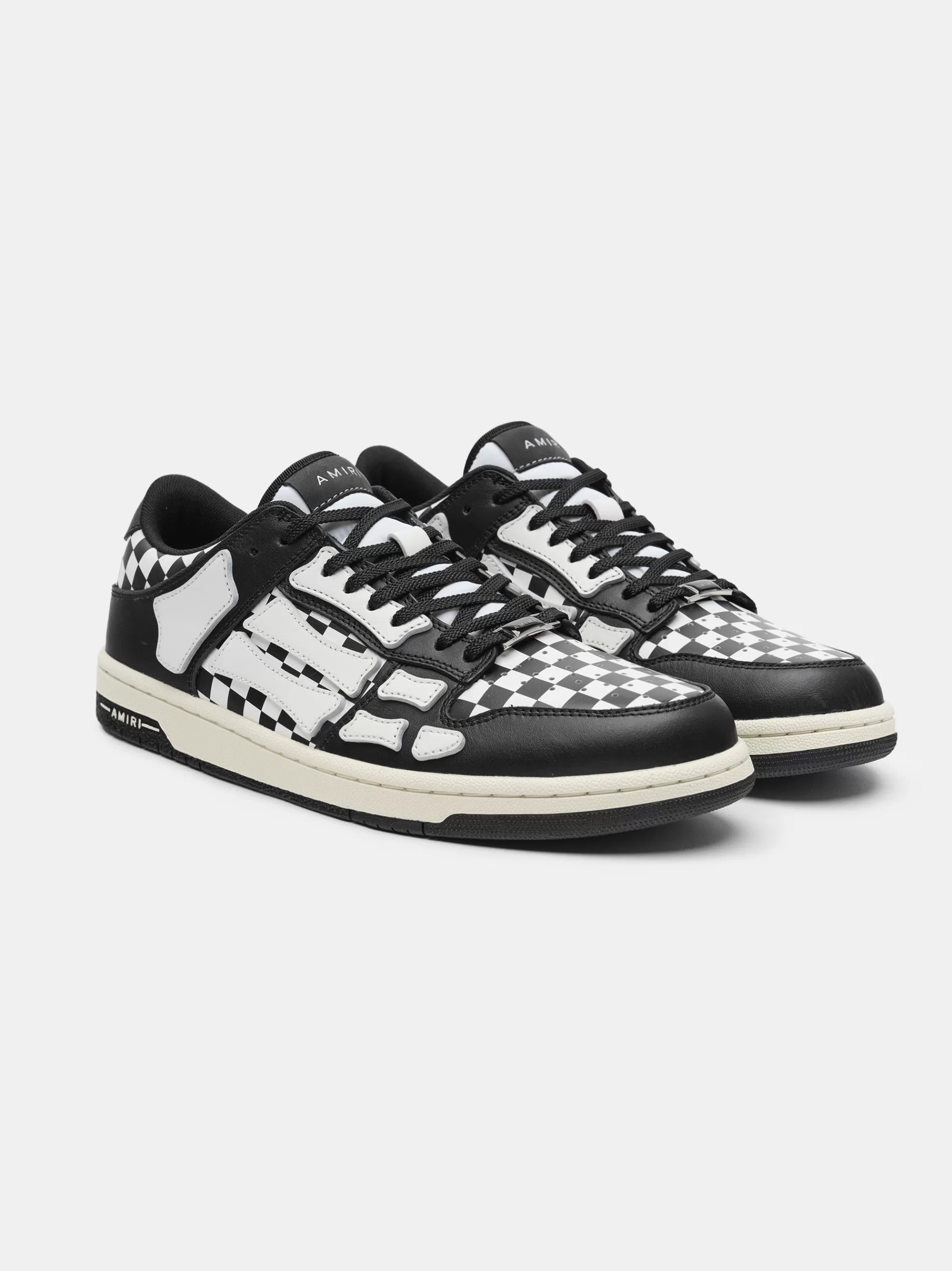 AMIRI Sneakers | Sneakers>CHECKERED SKEL-TOP LOW Black White