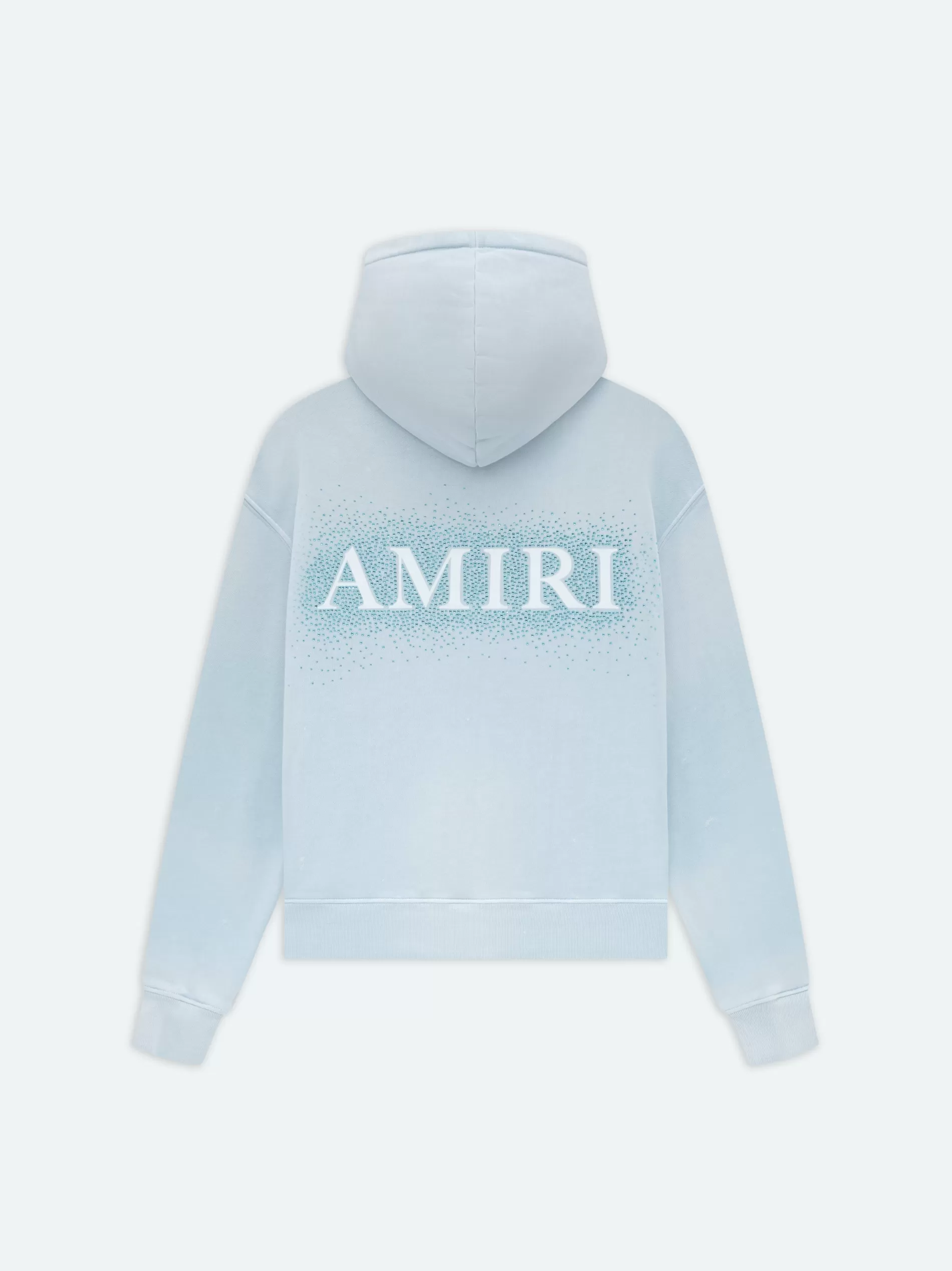 AMIRI Sweatshirts>CRYSTAL BURST HOODIE- Ashley Blue