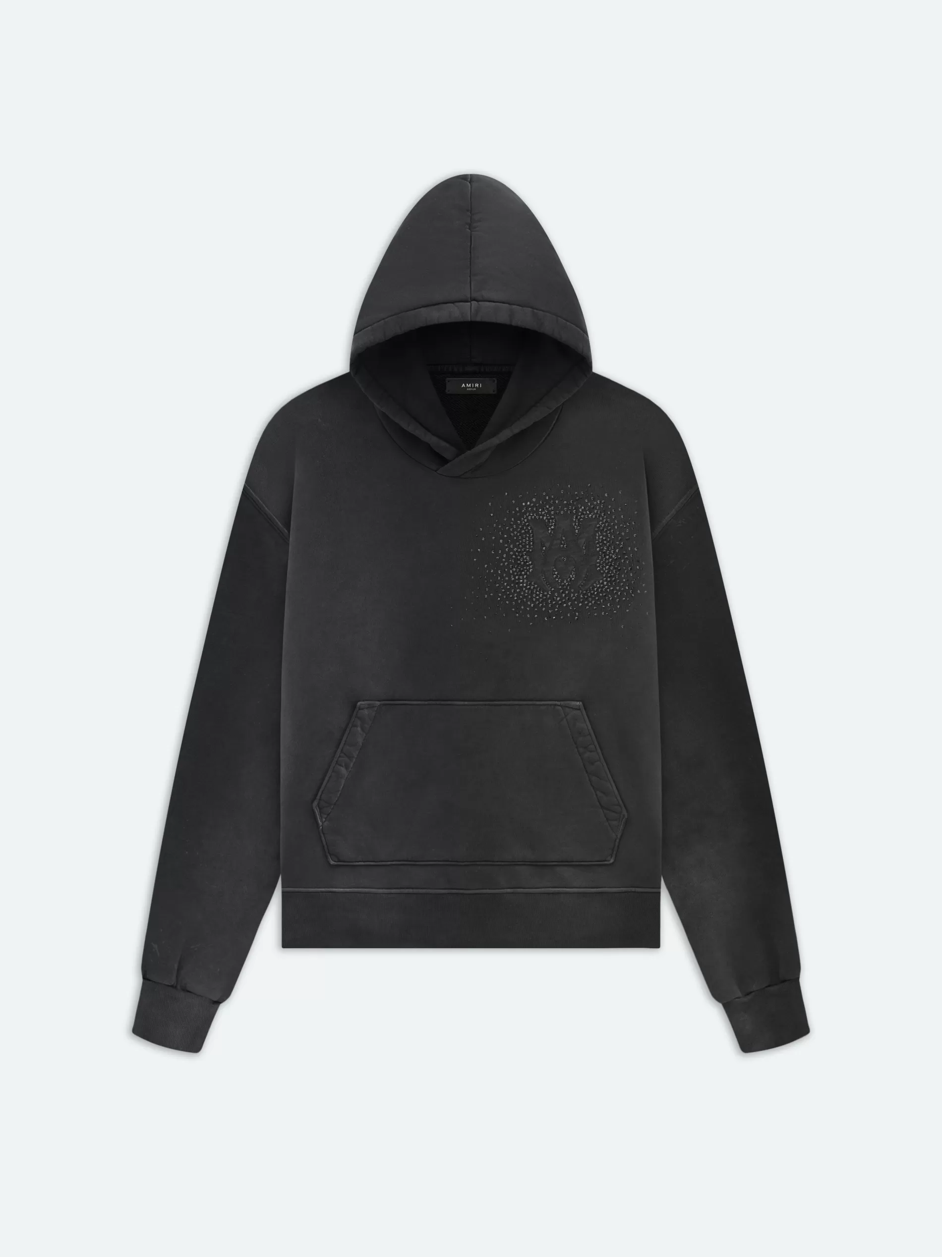 AMIRI Sweatshirts>CRYSTAL BURST HOODIE- FADED BLACK