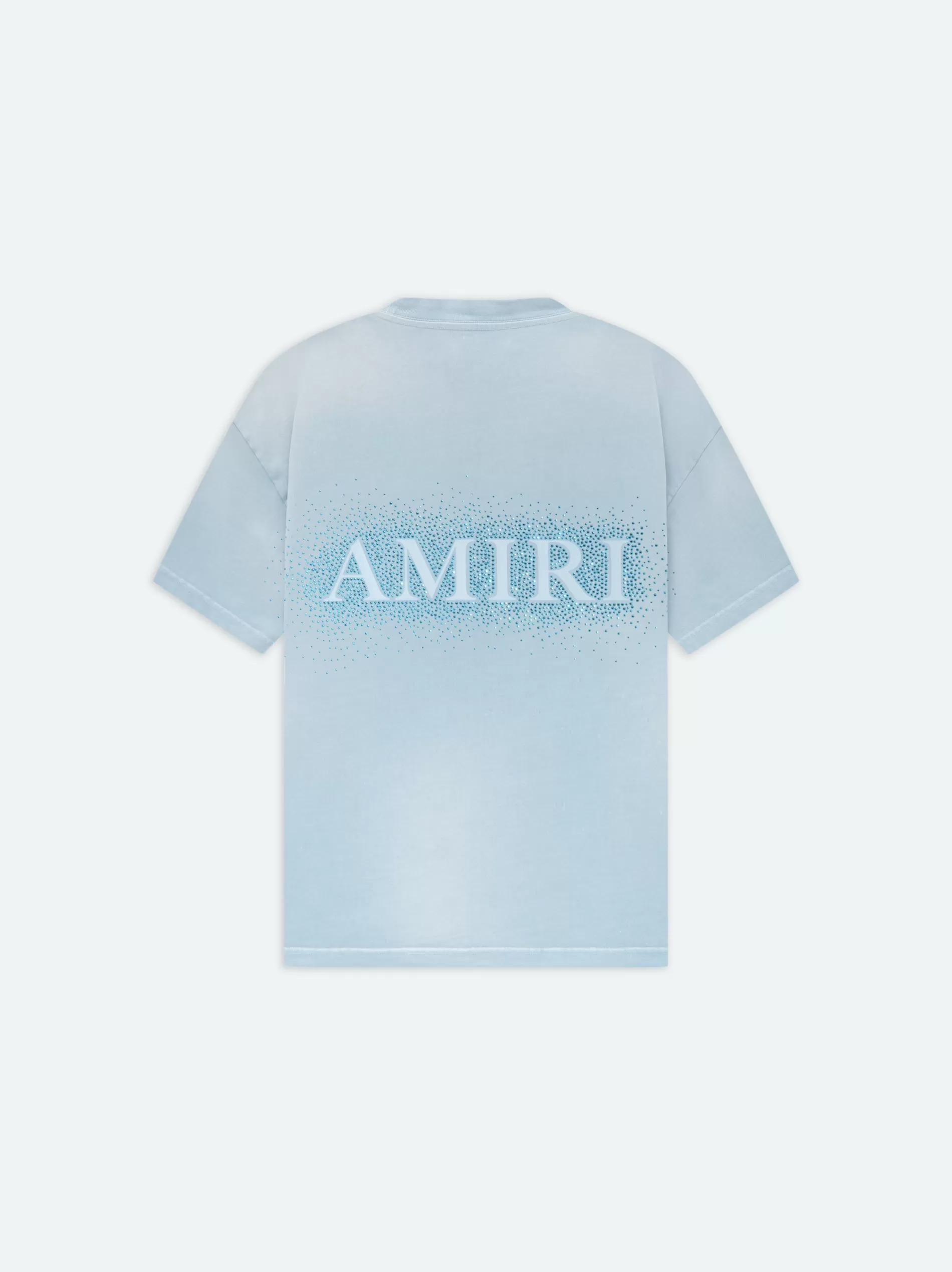 AMIRI Tees>CRYSTAL BURST TEE- Ashley Blue