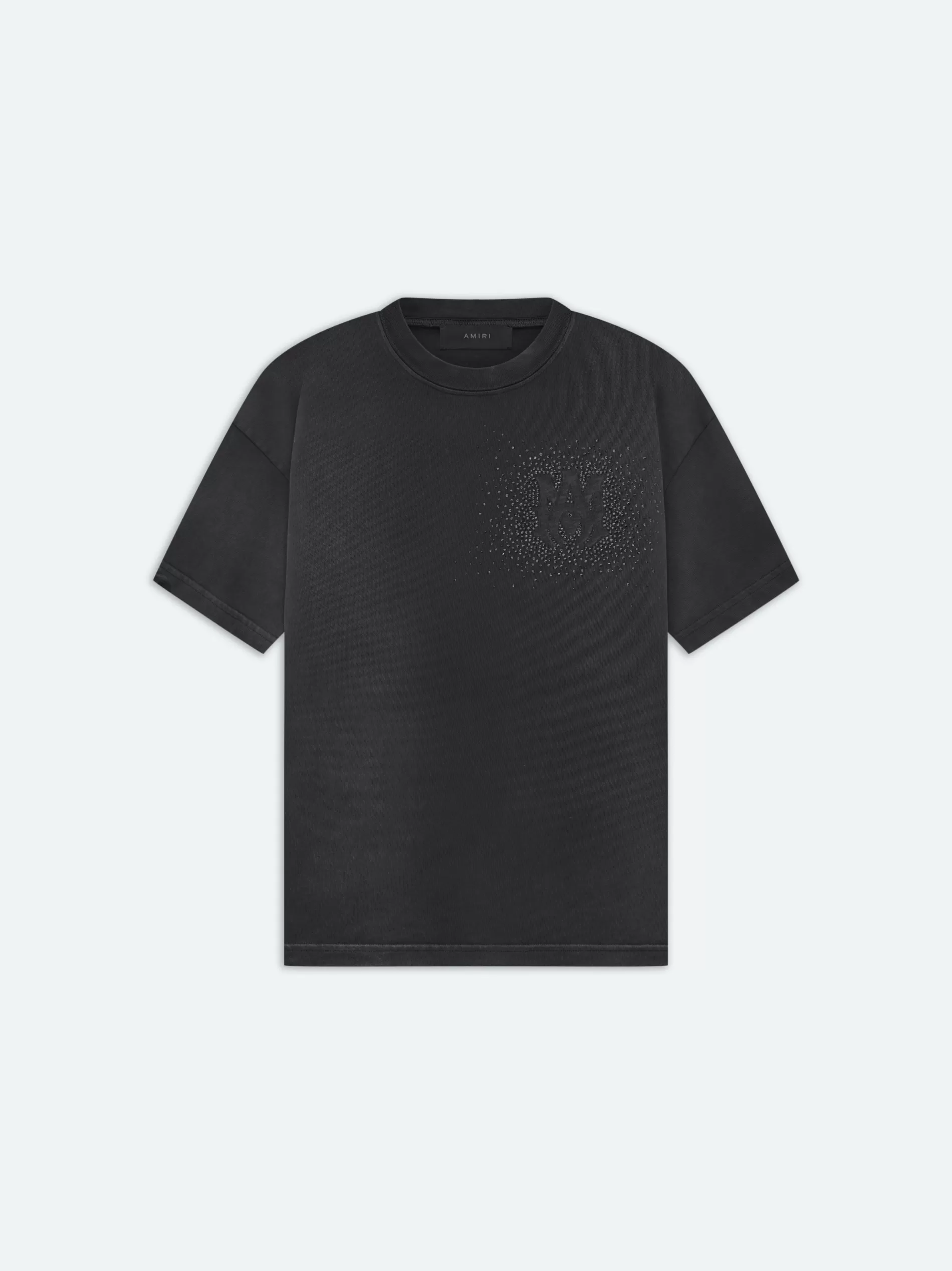 AMIRI Tees>CRYSTAL BURST TEE- FADED BLACK