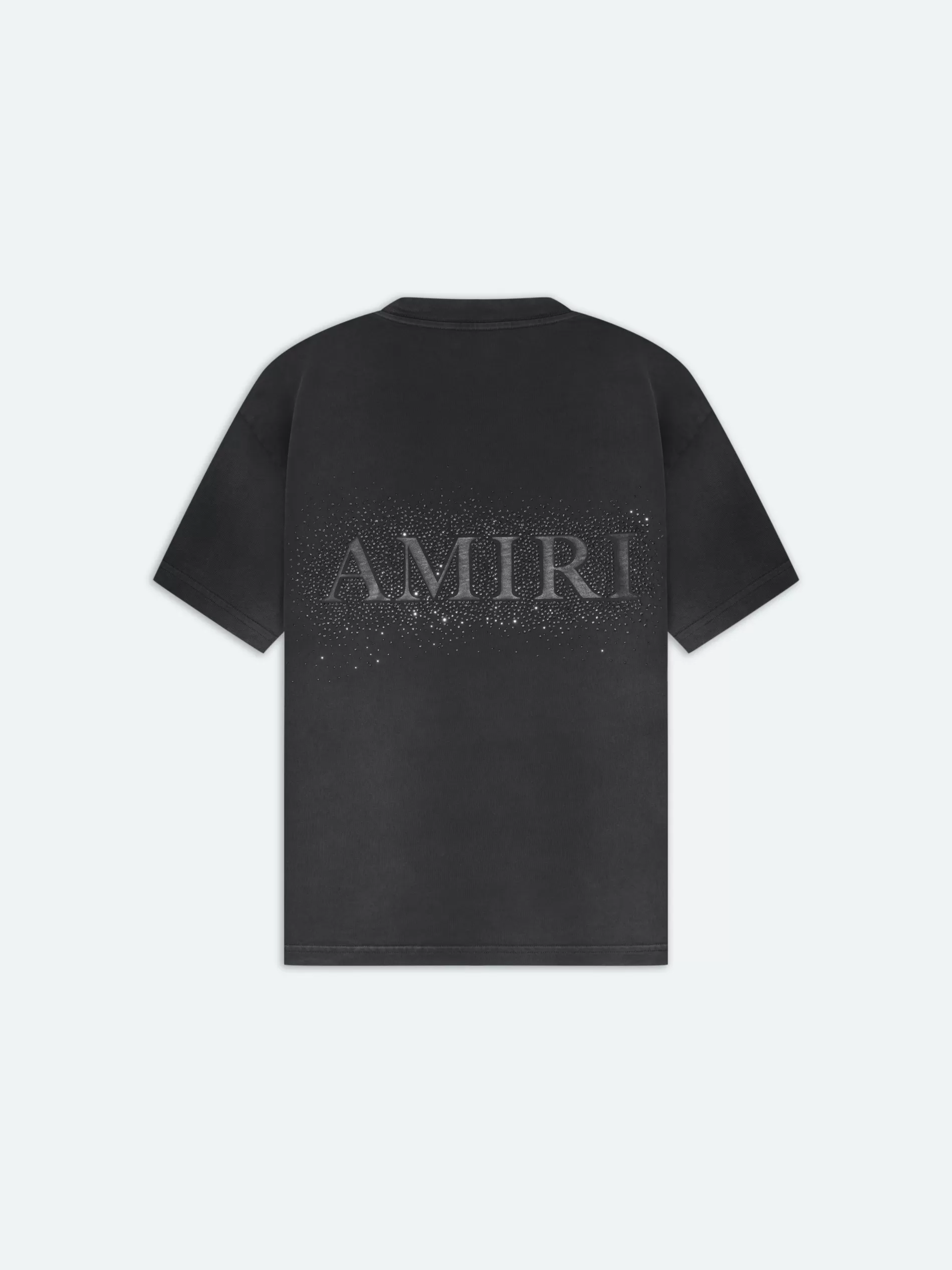 AMIRI Tees>CRYSTAL BURST TEE- FADED BLACK