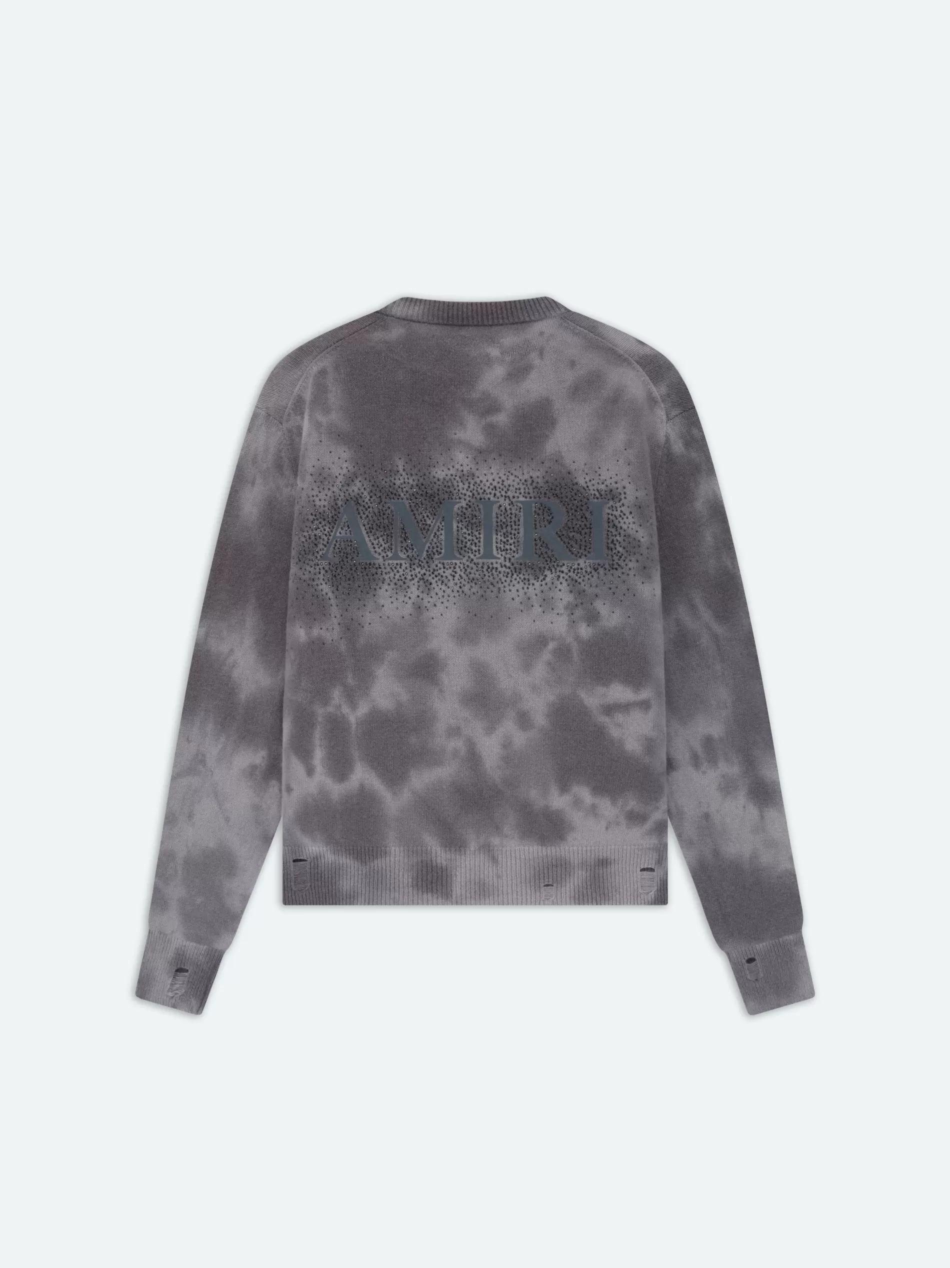 AMIRI Sweatshirts>CRYSTAL CREWNECK- FADED BLACK