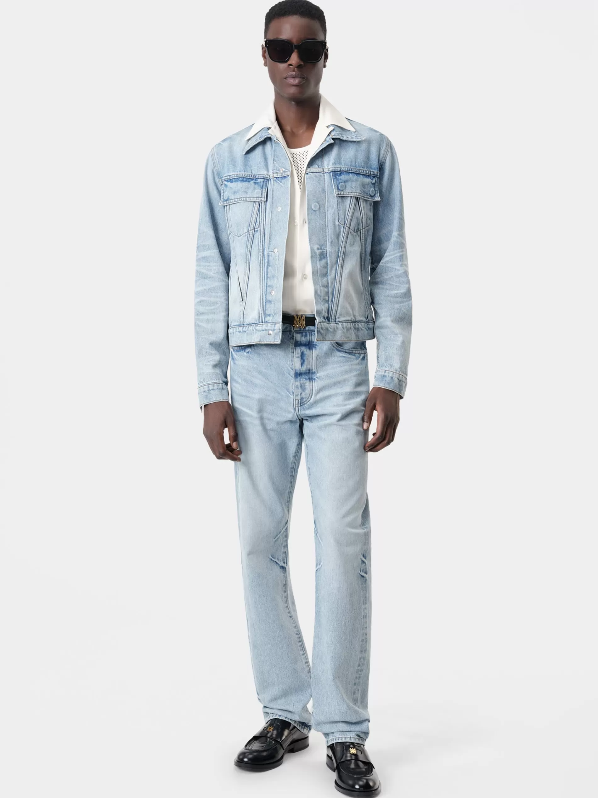 AMIRI Denim>JAPANESE SELVEDGE TRUCKER PERFECT INDIGO