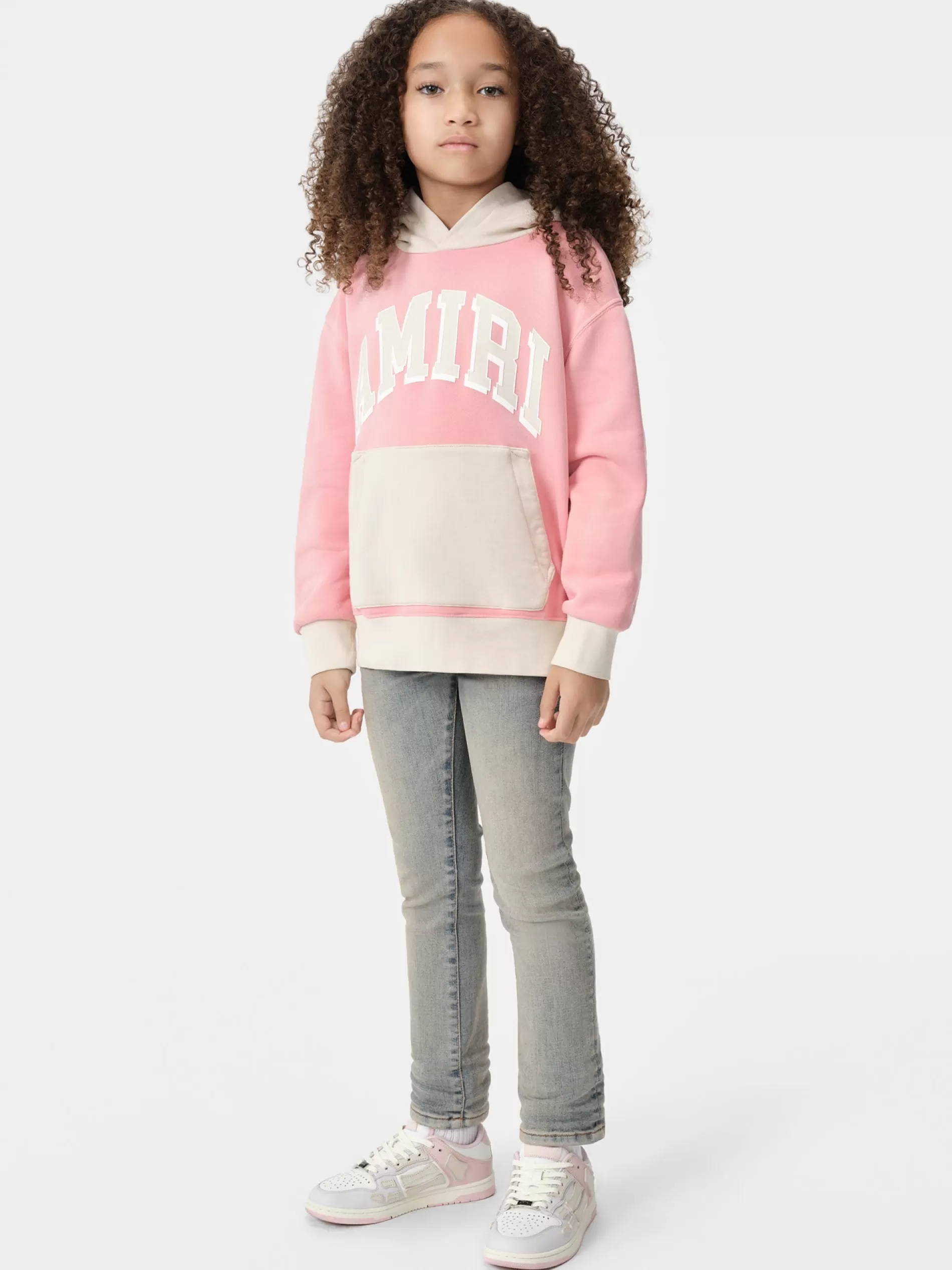 AMIRI Sweatshirts>KIDS' COLLEGIATE HOODIE Flamingo Pink