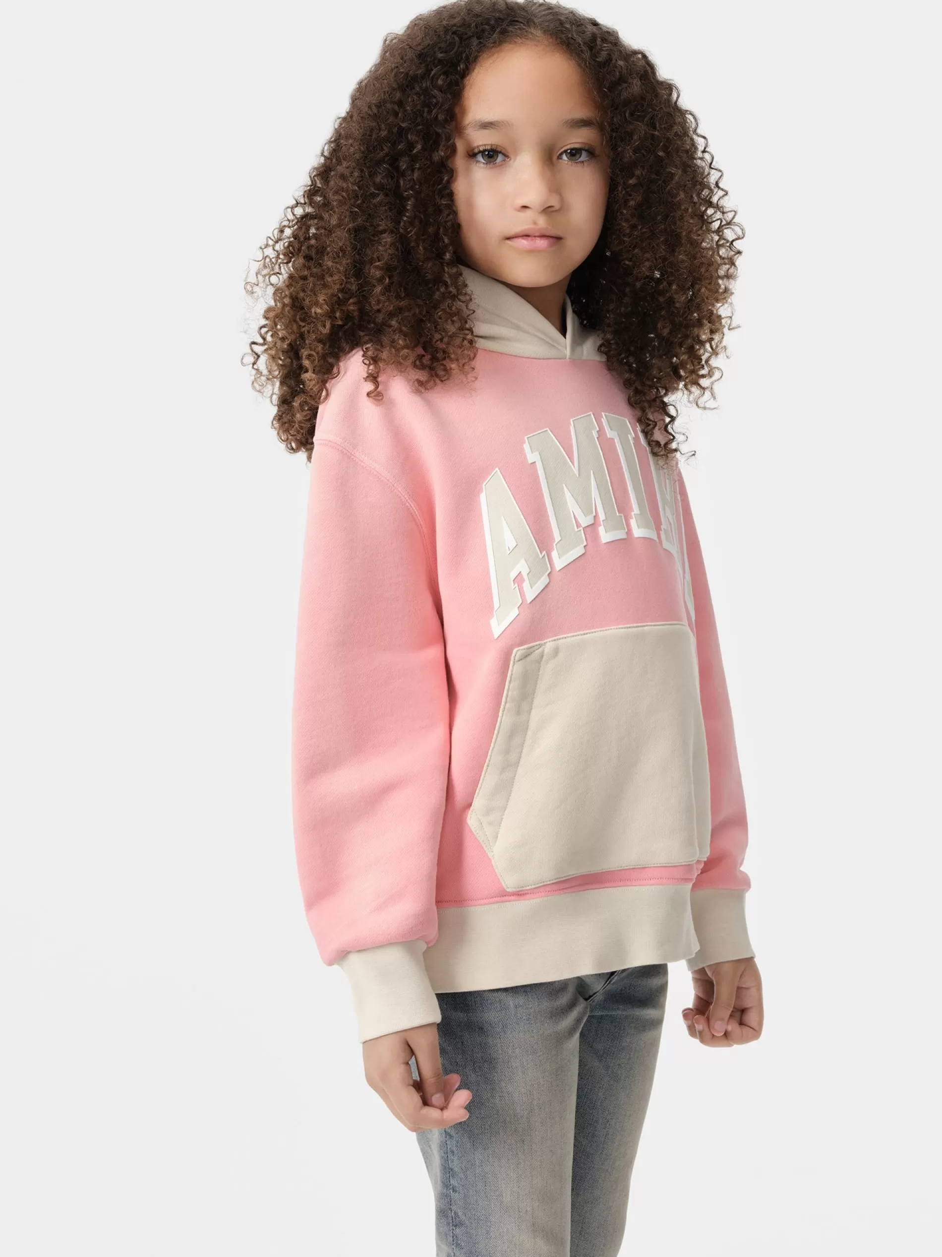 AMIRI Sweatshirts>KIDS' COLLEGIATE HOODIE Flamingo Pink