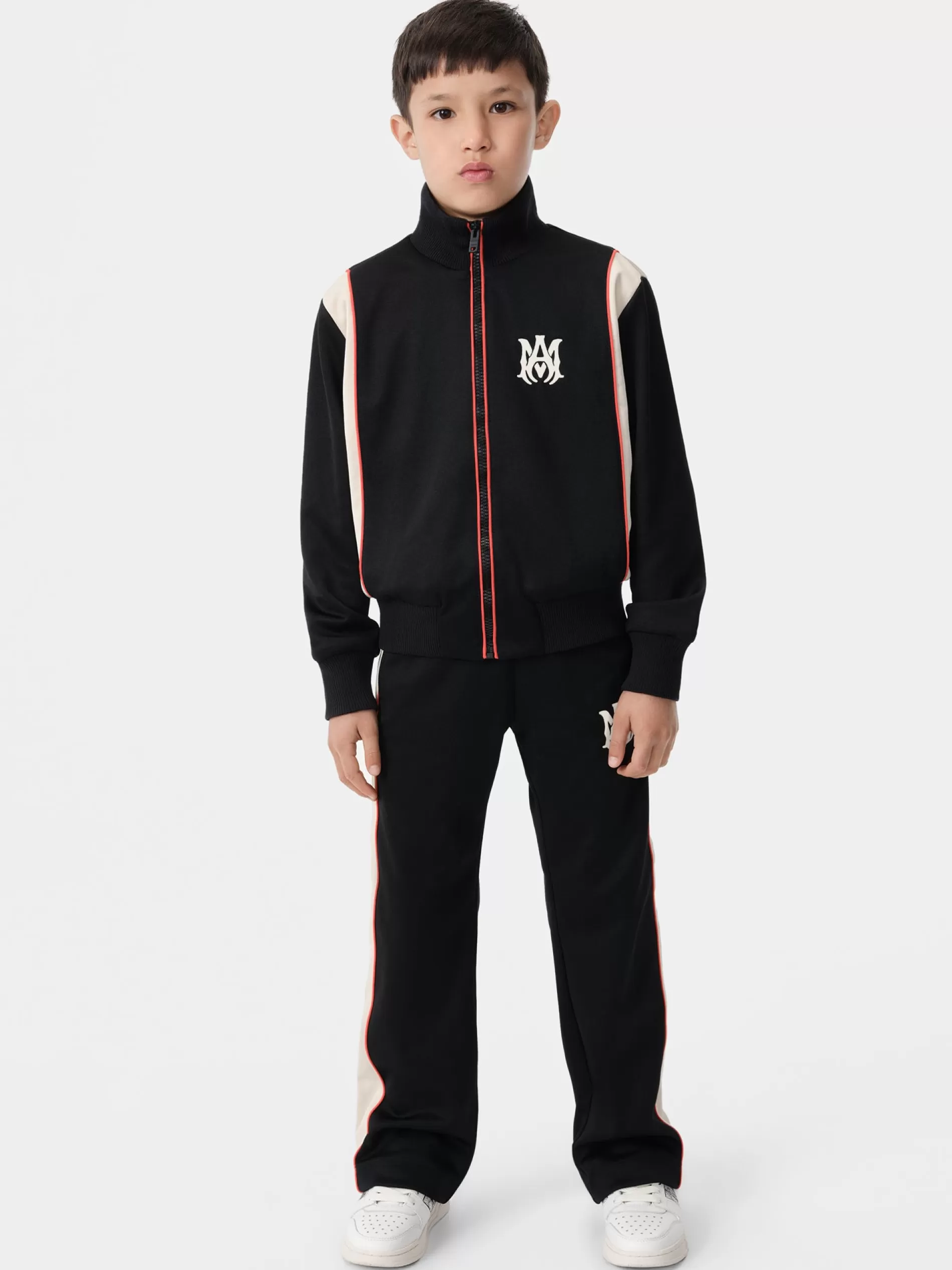 AMIRI Outerwear>KIDS' ARTS DISTRICT TRACK JACKET BLACK