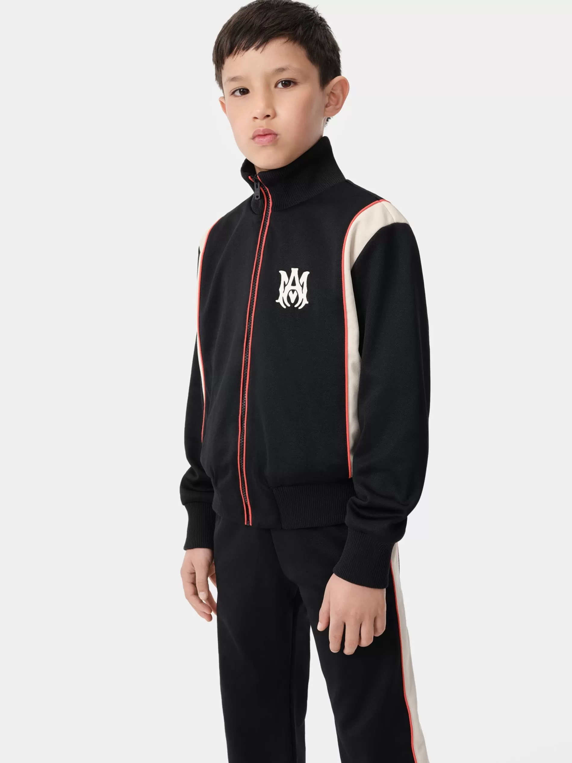 AMIRI Outerwear>KIDS' ARTS DISTRICT TRACK JACKET BLACK